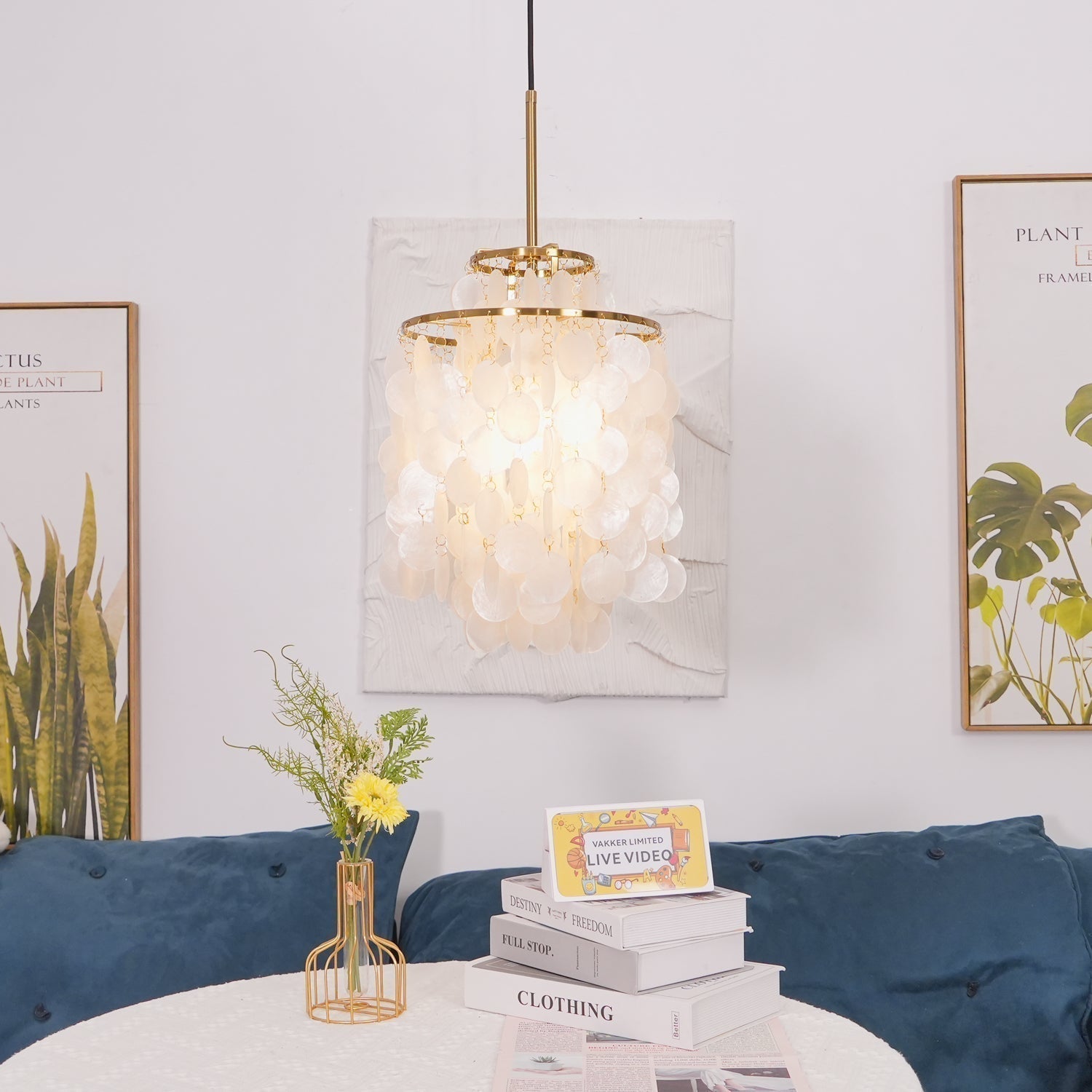 Round Shell Chandelier - Letslighting