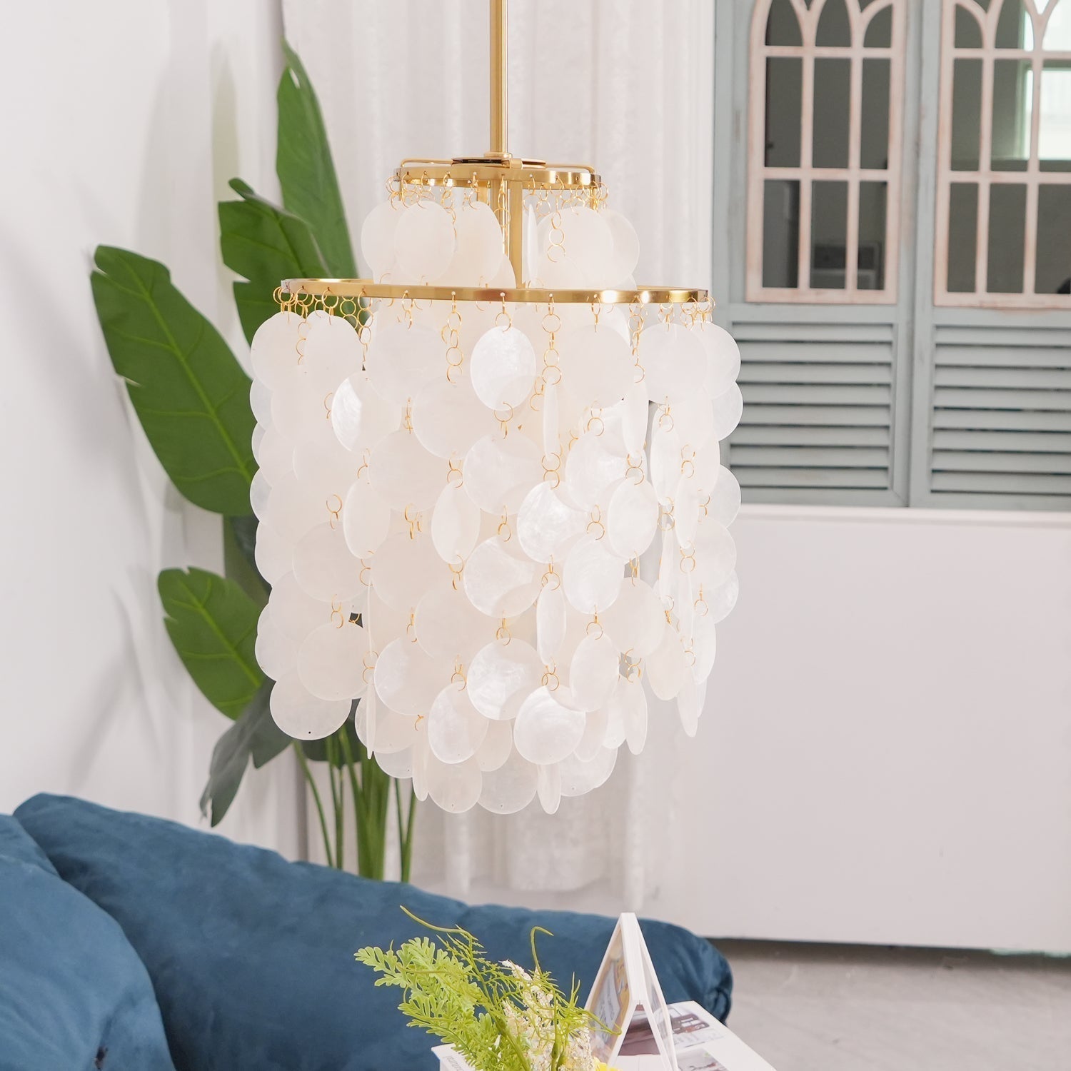 Round Shell Chandelier - Letslighting