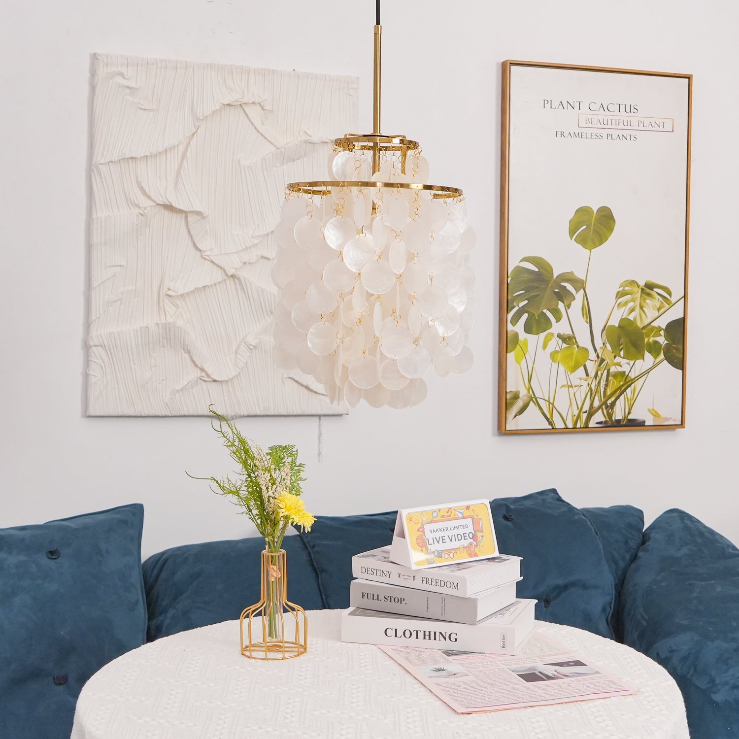 Round Shell Chandelier - Letslighting