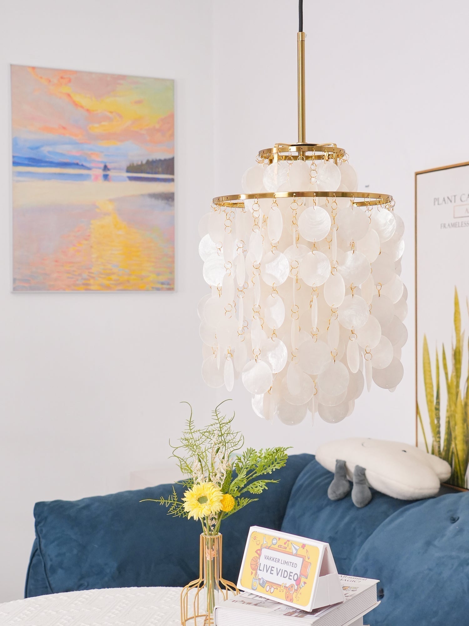 Round Shell Chandelier - Letslighting