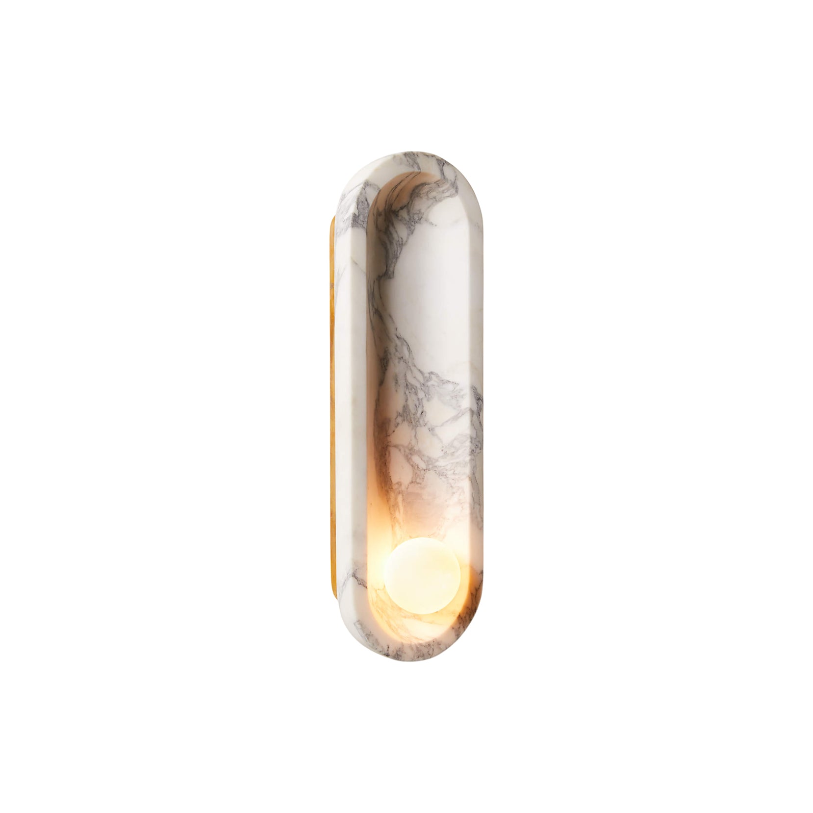 Alsolarae Modern Minimalist Marble Glass Wall Lamp - Lamp Copper