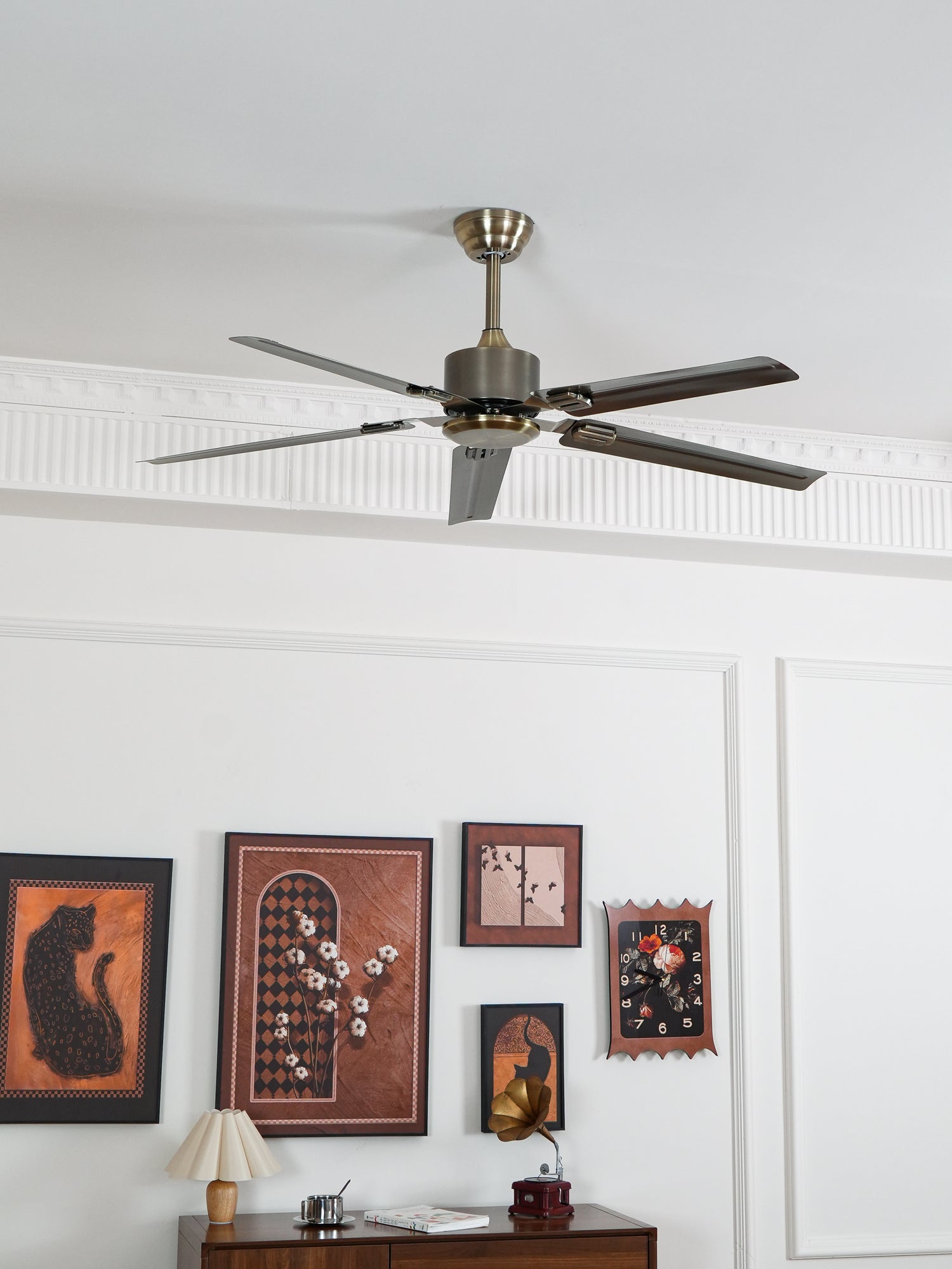 Ventilador de Techo de Interior Vosolara, primer plano del acabado