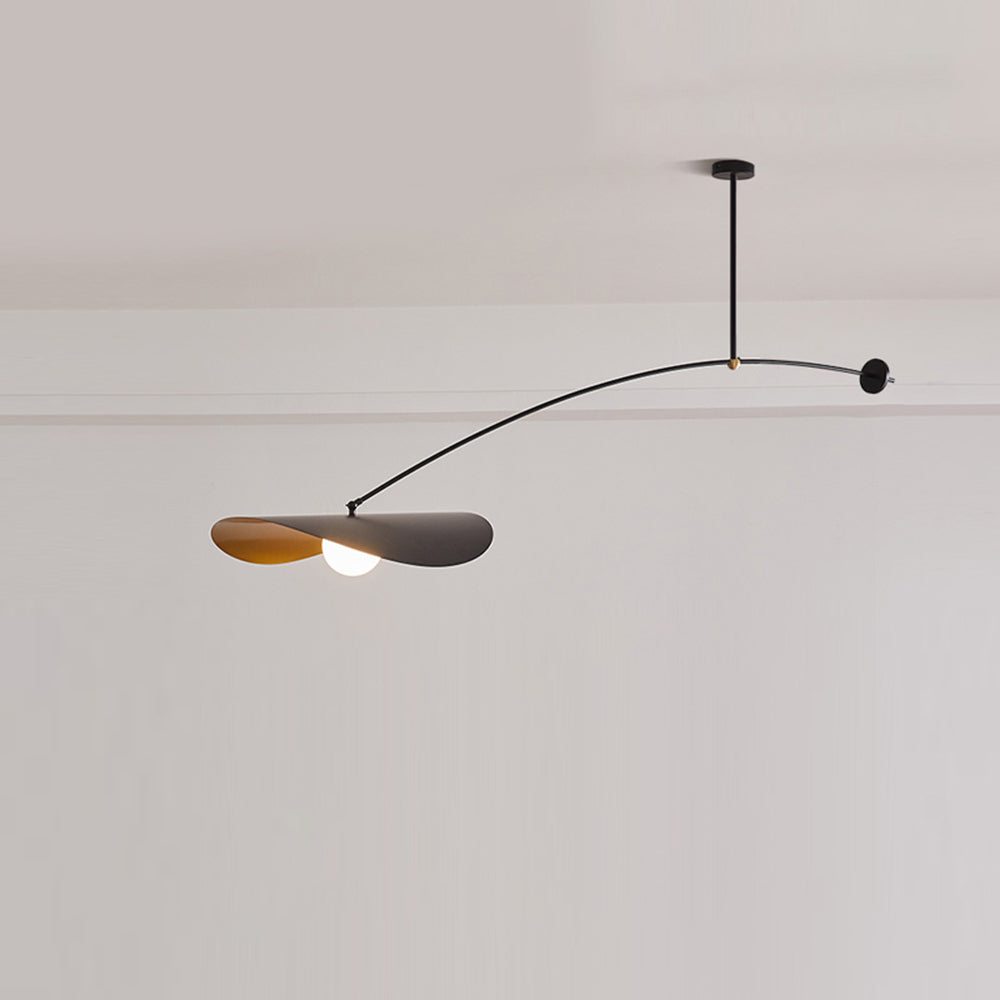 Arisha Moderna Minimalista Diseño Lámpara Colgante Metal Negra