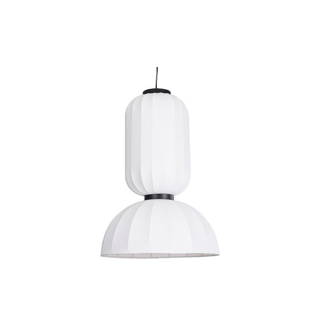 Renée Moderna MInimalista DIseño Metal/Seda Artificial Lámpara Colgante Blanco
