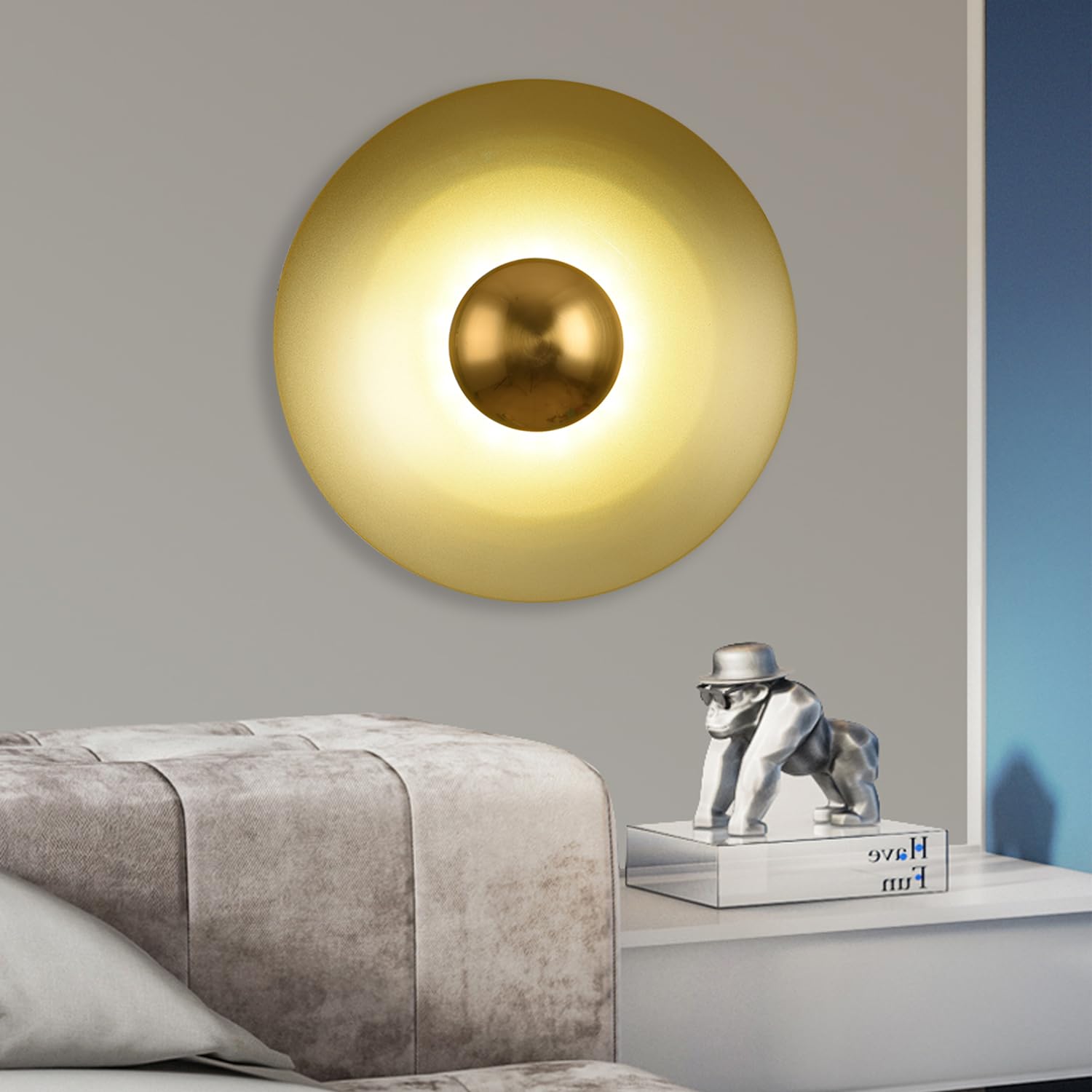 Valentina Minimalista LED Interior Aplique Metal Hotel Dormitorio