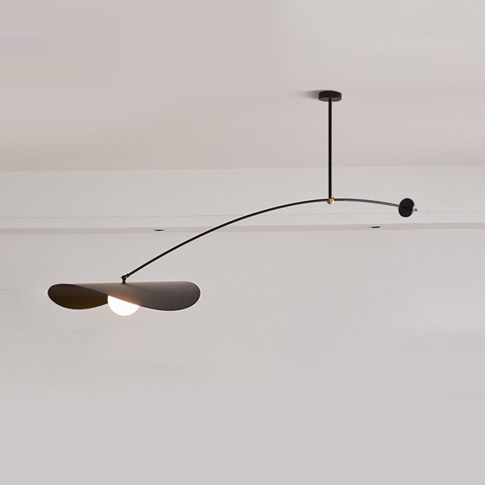 Arisha Moderna Minimalista Diseño Lámpara Colgante Metal Negra