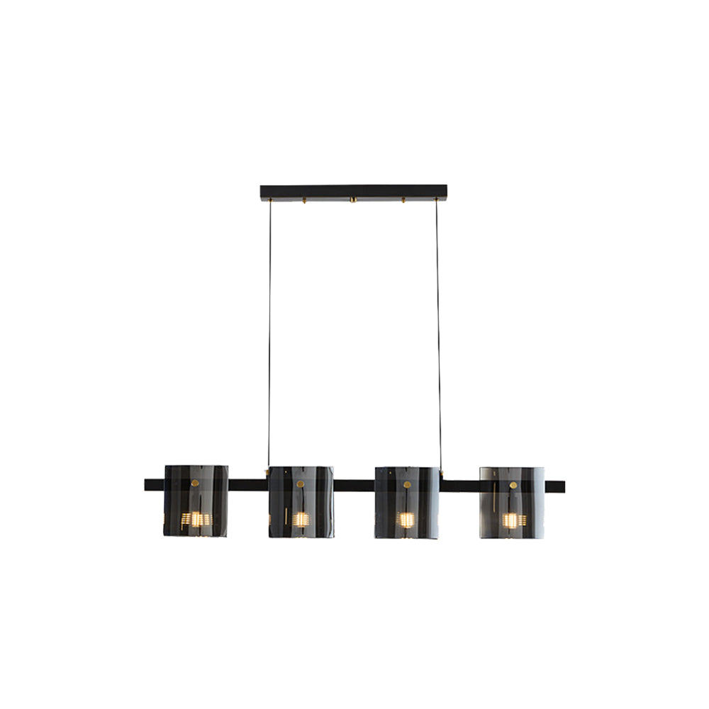 Arisha Minimalista Lineal Metal Lámpara Colgante Negra/Ora