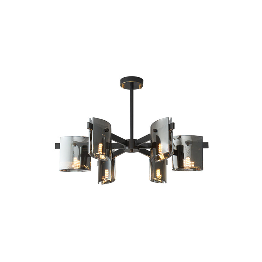 Arisha Minimalista Metal/Vidrio Lámpara Colgante Negra/Oro