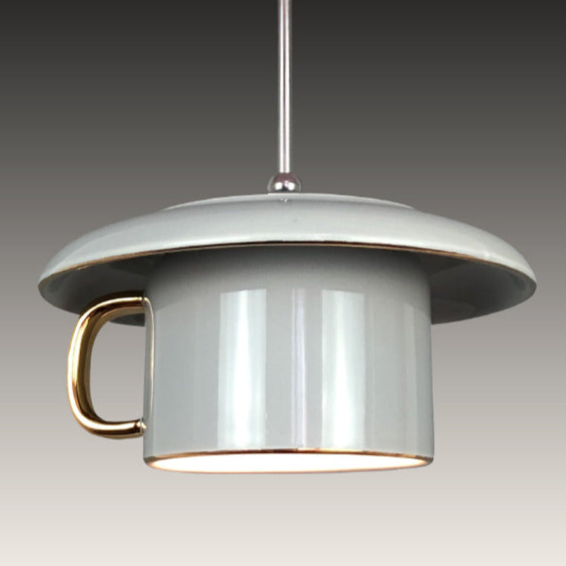 Valentina Urbano Taza Cerámico LED Lámpara Colgante Salón