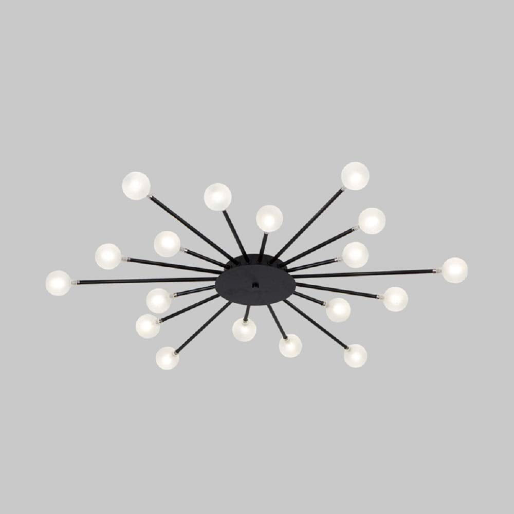 Arisha Nórdico LED Lámpara de Techo Oro/Negro Metal Salón/Dormitorio