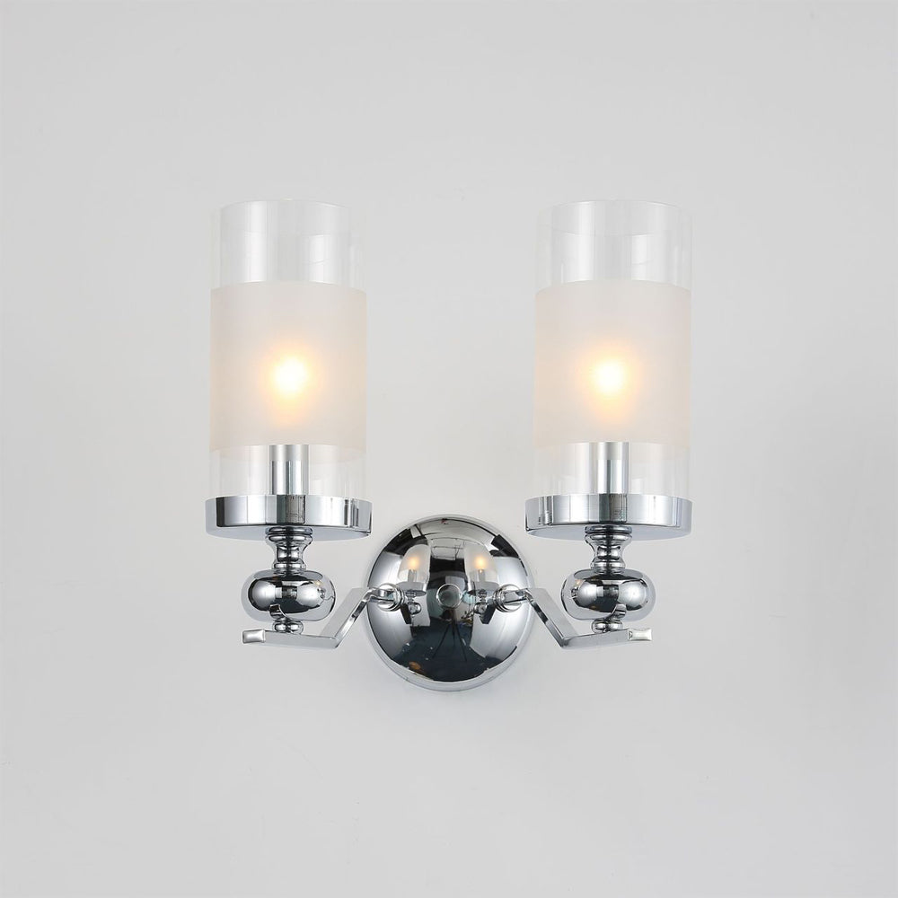 Silva Vintage Redondo Metal/vidrio Lámpara de Araña,Plata