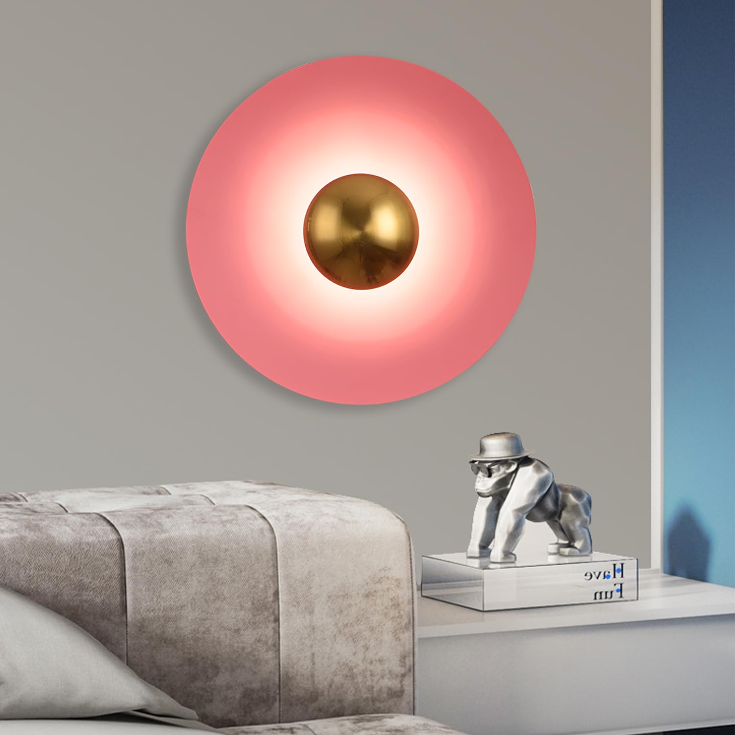 Valentina Minimalista LED Interior Aplique Metal Hotel Dormitorio
