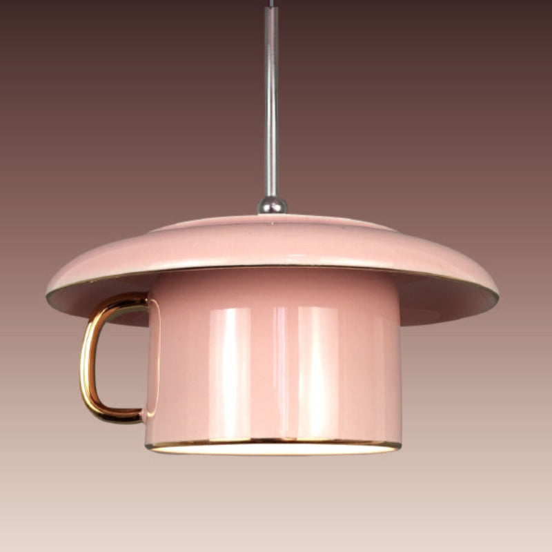 Valentina Urbano Taza Cerámico LED Lámpara Colgante Salón