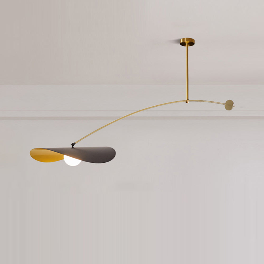 Arisha Moderna Minimalista Diseño Lámpara Colgante Metal Negra