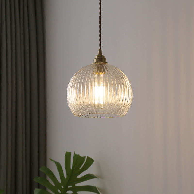 Valentina Minimalista Esfera Metal/Vidrio LED Lámpara colgante Blanco/Transparente