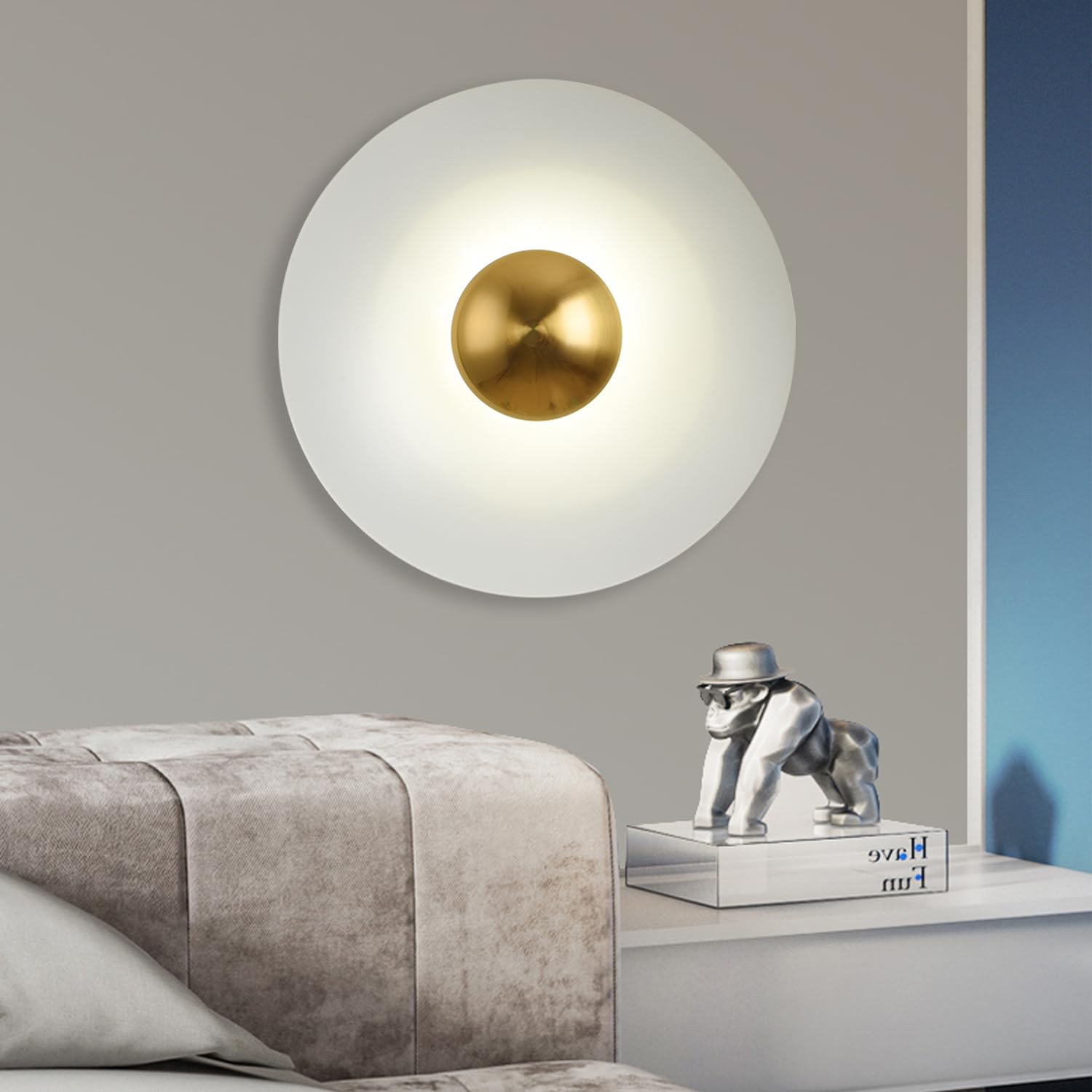 Valentina Minimalista LED Interior Aplique Metal Hotel Dormitorio