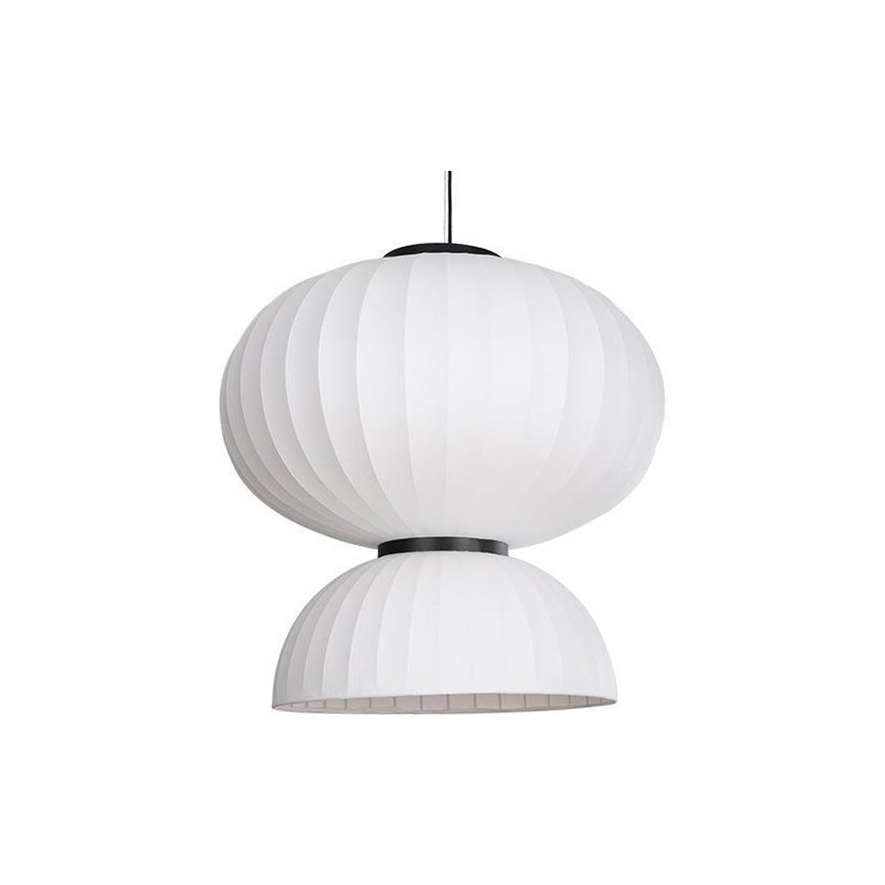 Renée Moderna MInimalista DIseño Metal/Seda Artificial Lámpara Colgante Blanco
