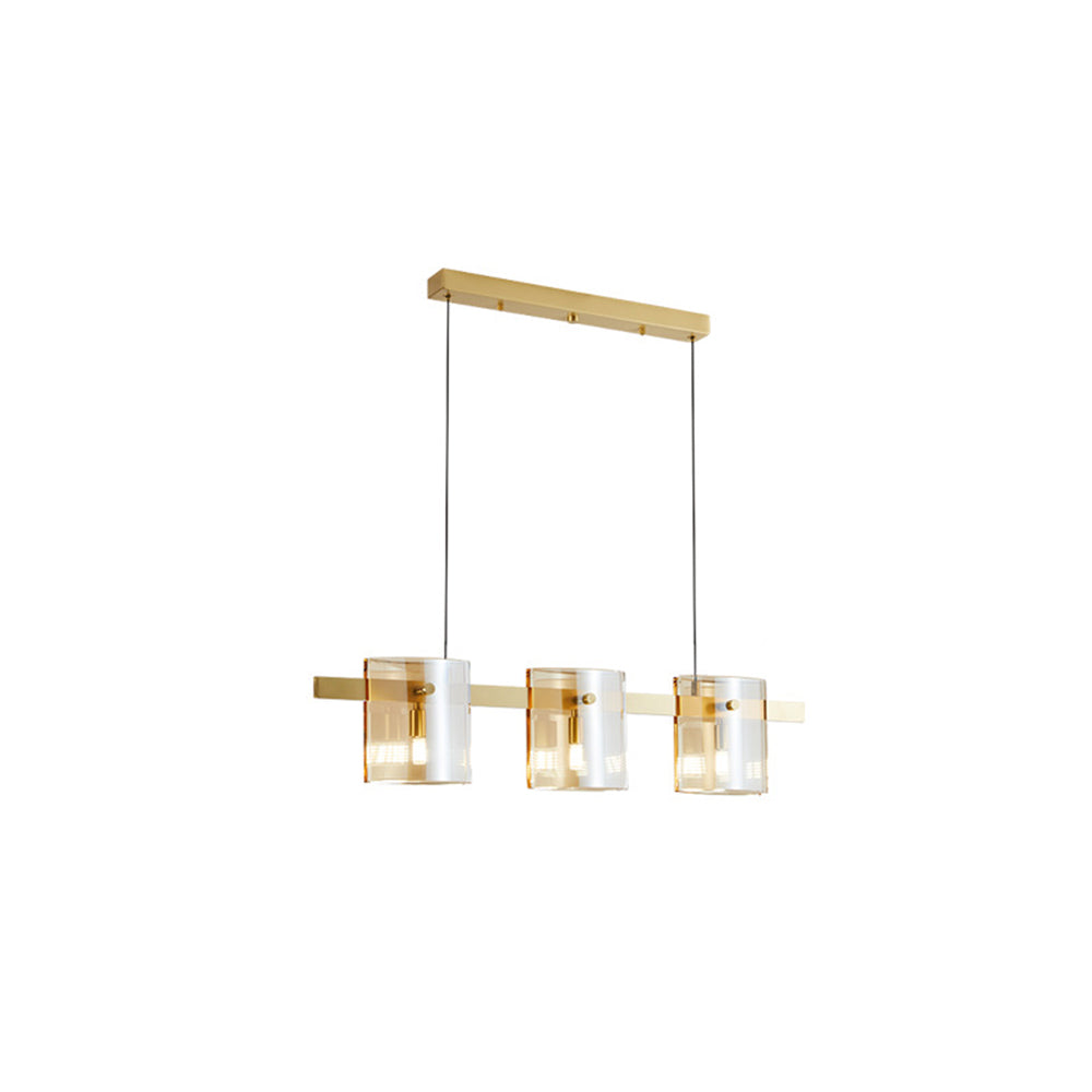 Arisha Minimalista Lineal Metal Lámpara Colgante Negra/Ora