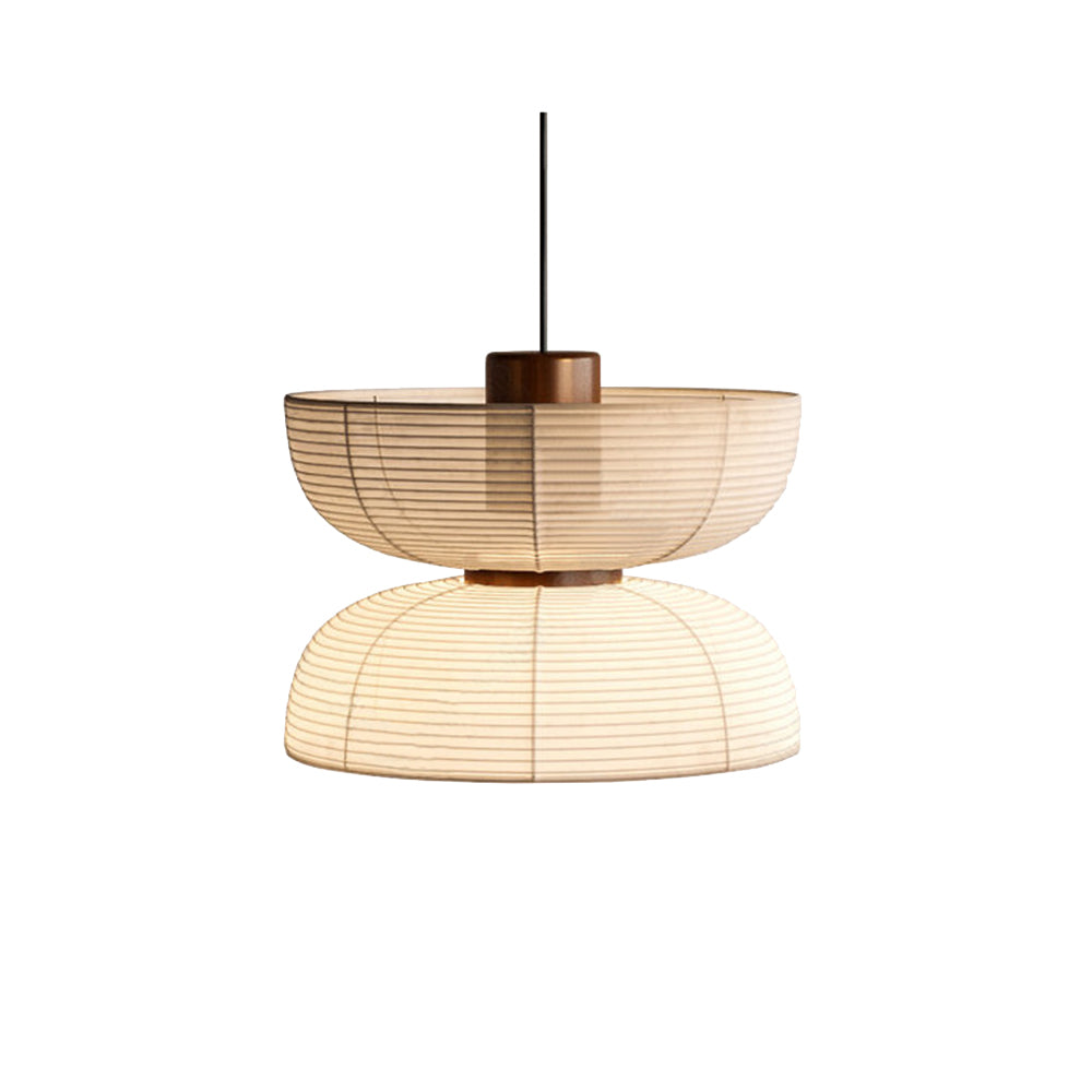 Ritta Moderna Decorativa Tale/Metal Lámpara Colgante Beige/Blanca