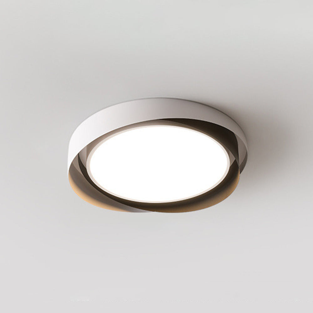 Arisha Moderna Redonda Metal LED Lámpara de Techo Oro/Blanco