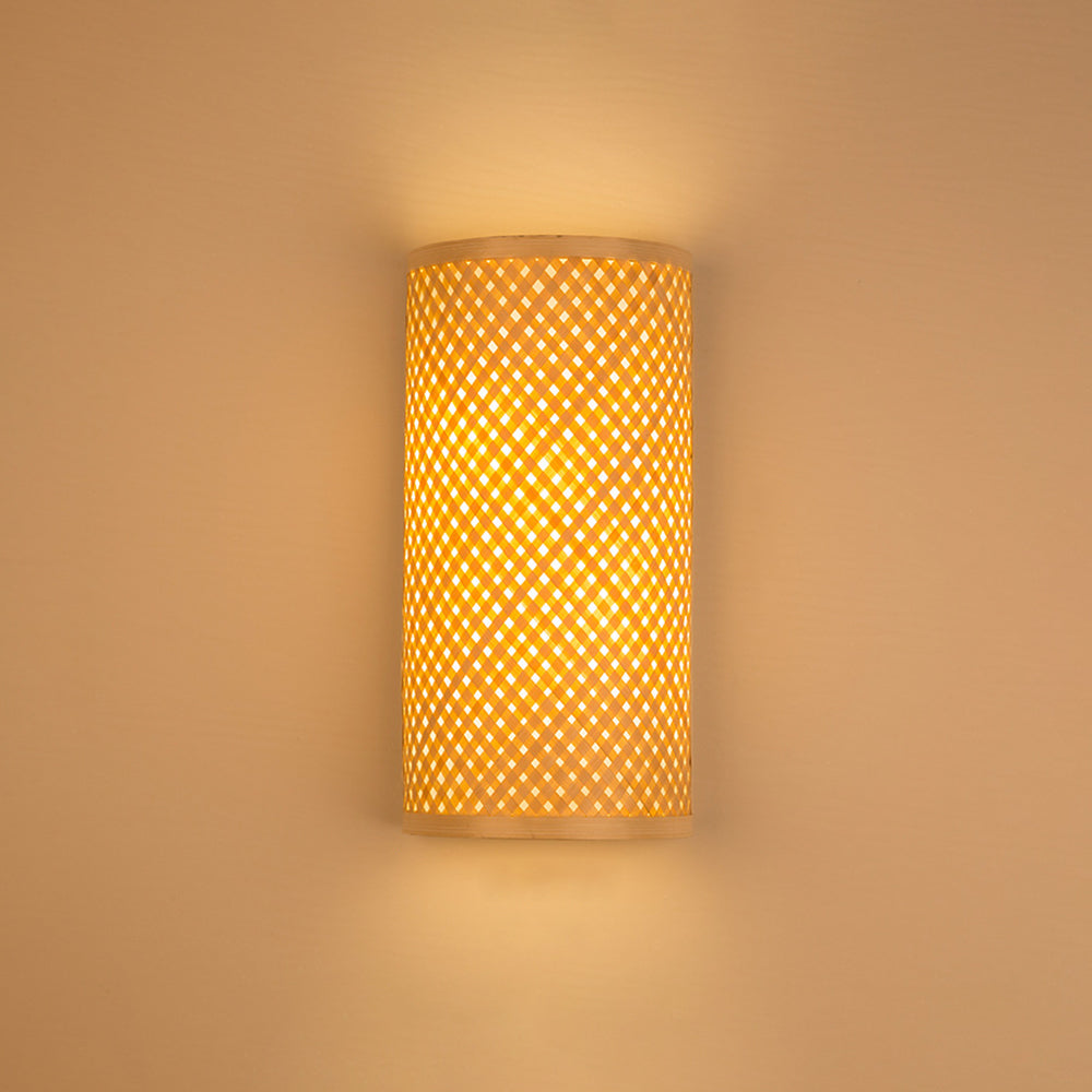 Muto Natural Muto/Acrílico LED Aplique de Pared Madera