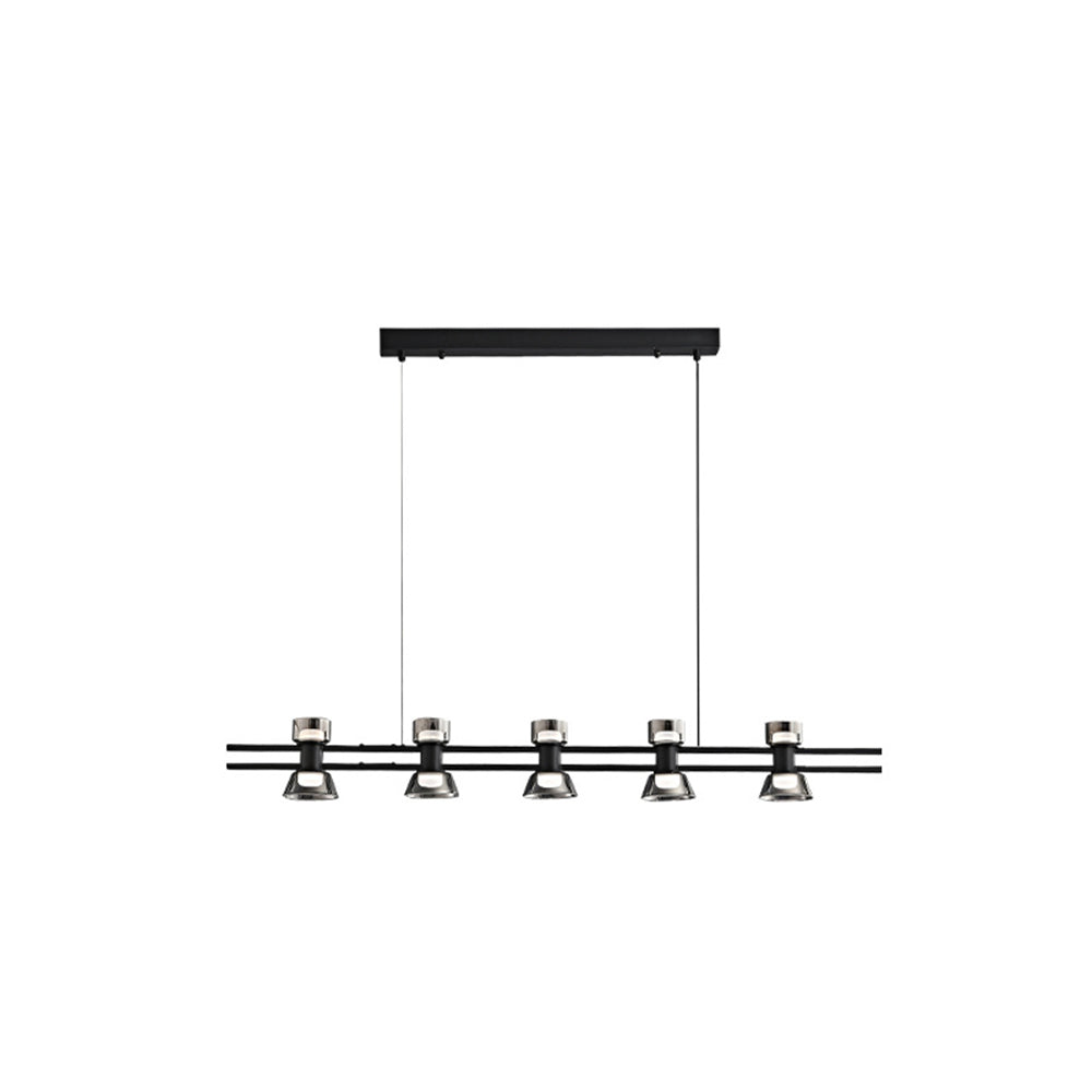 Arisha Moderna Lineal Metal Lámpara Colgante Negra/Dorada