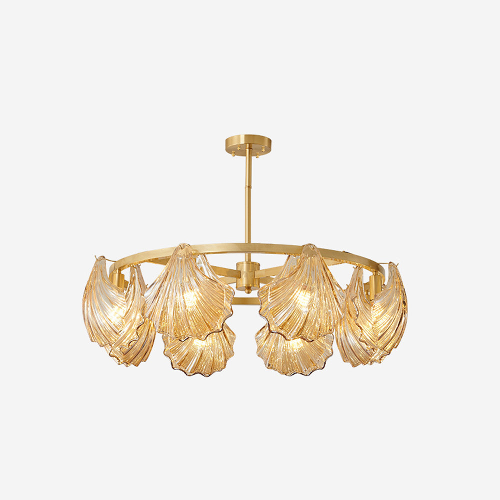 Arisha Moderna Anular Metal /Cristal Lámpara Colgante Negra/Oro