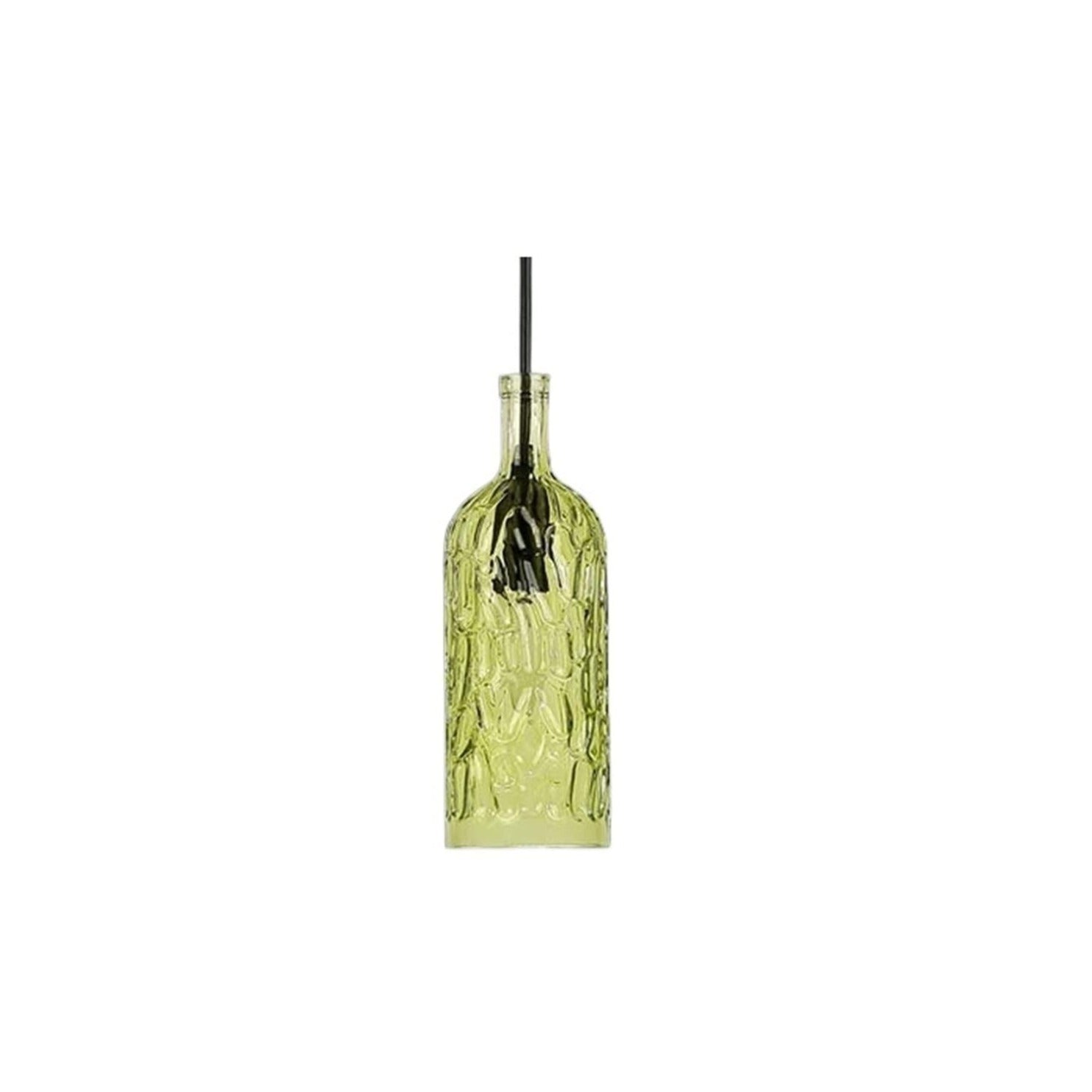 Valentina Vintage Botella De Vino Lámpara Colgante Metal/Vidrio Salón/Dormitorio