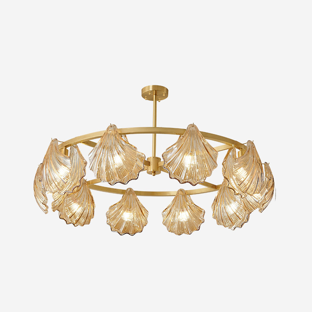 Arisha Moderna Anular Metal /Cristal Lámpara Colgante Negra/Oro