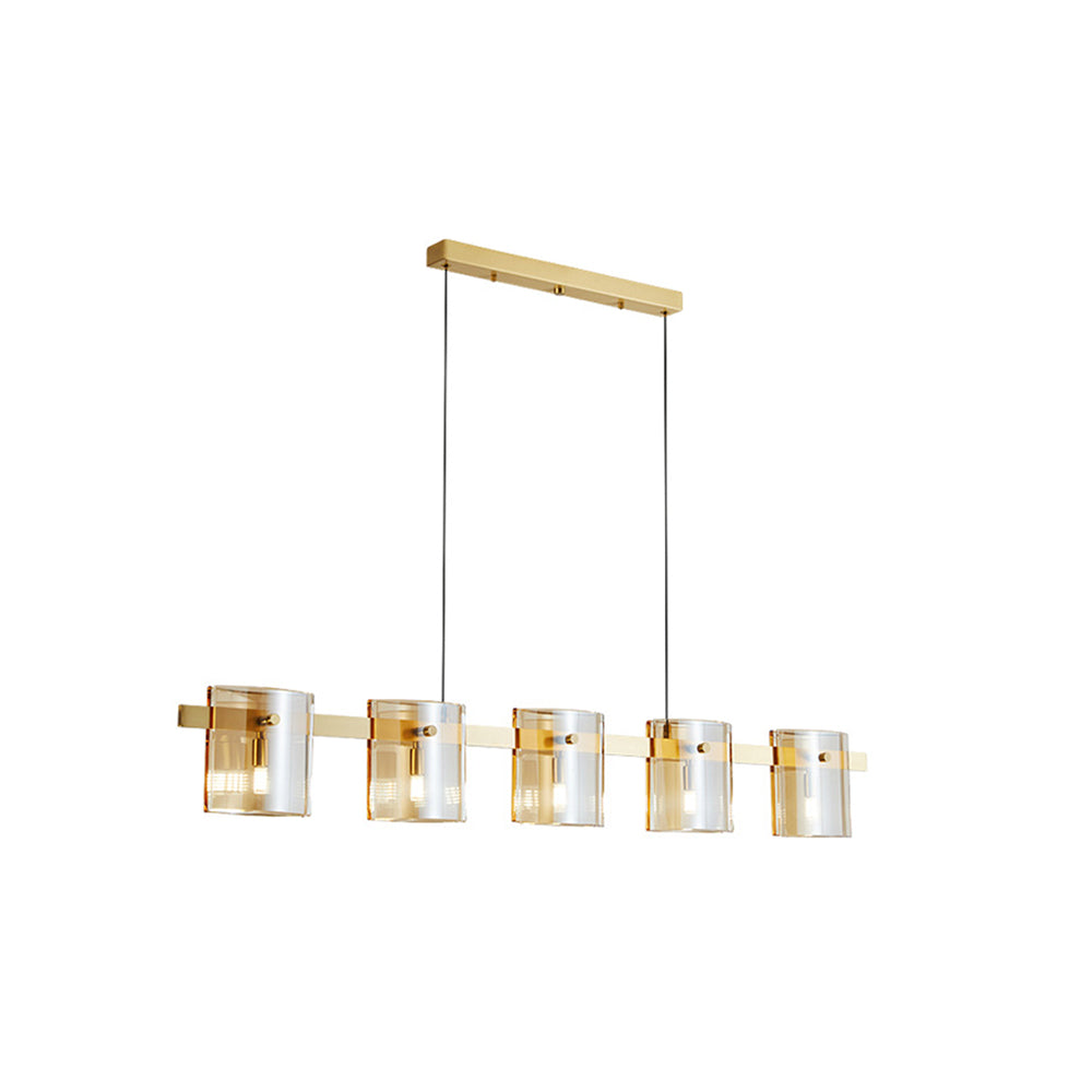 Arisha Minimalista Lineal Metal Lámpara Colgante Negra/Ora