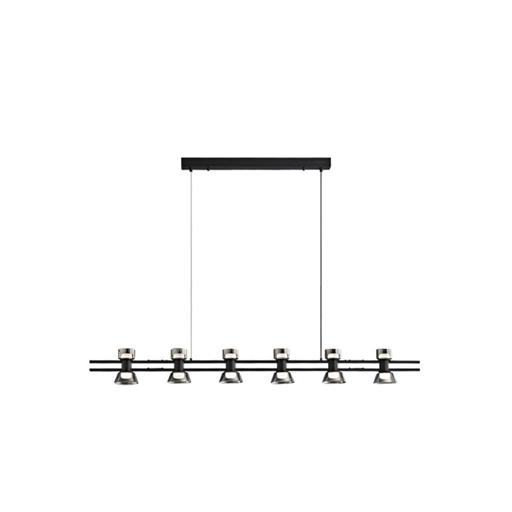 Arisha Moderna Lineal Metal Lámpara Colgante Negra/Dorada