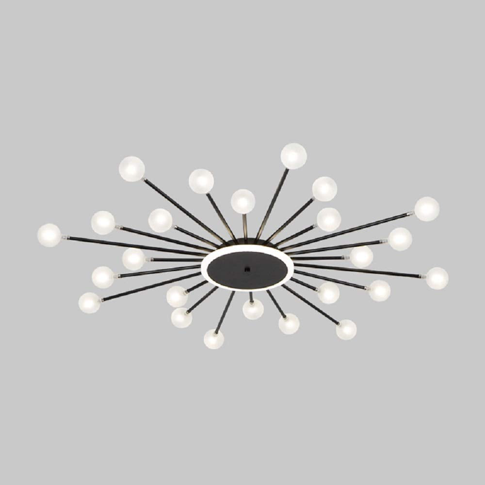 Arisha Nórdico LED Lámpara de Techo Oro/Negro Metal Salón/Dormitorio