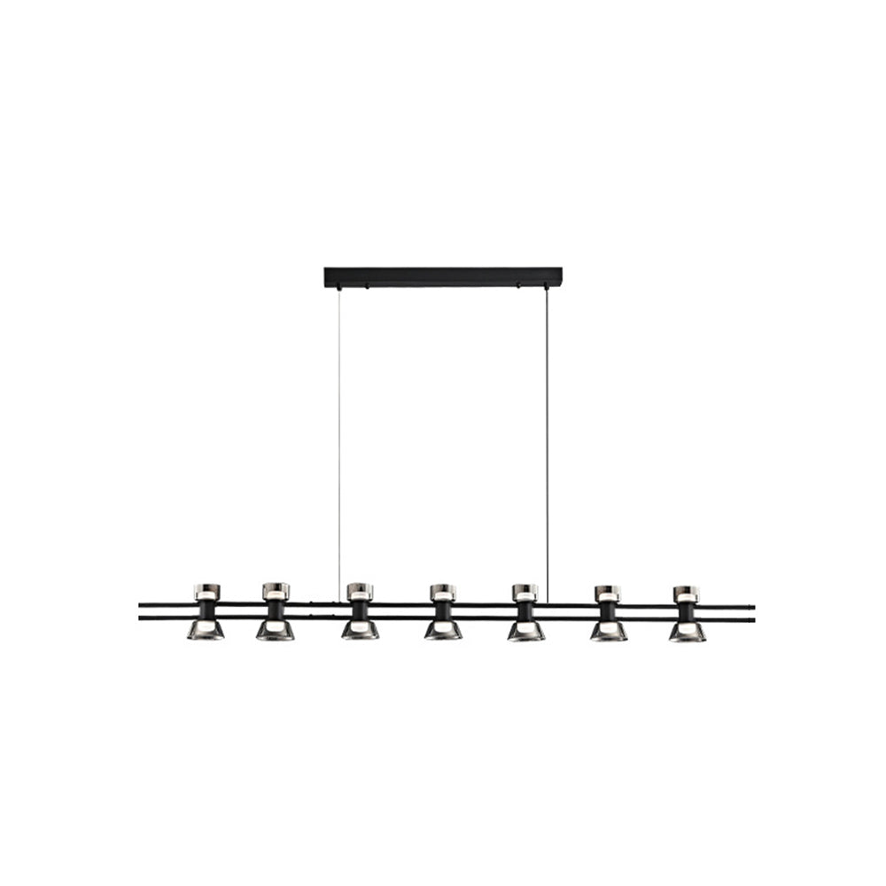 Arisha Moderna Lineal Metal Lámpara Colgante Negra/Dorada