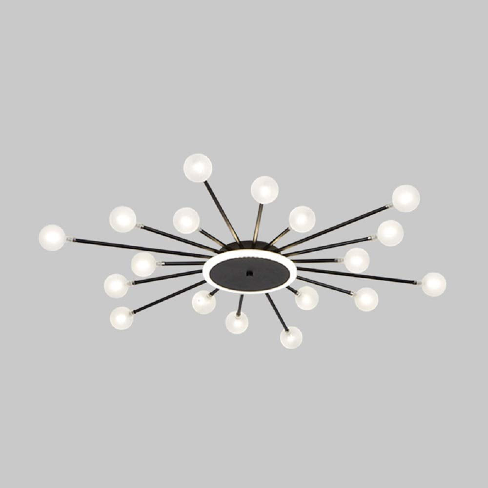 Arisha Nórdico LED Lámpara de Techo Oro/Negro Metal Salón/Dormitorio