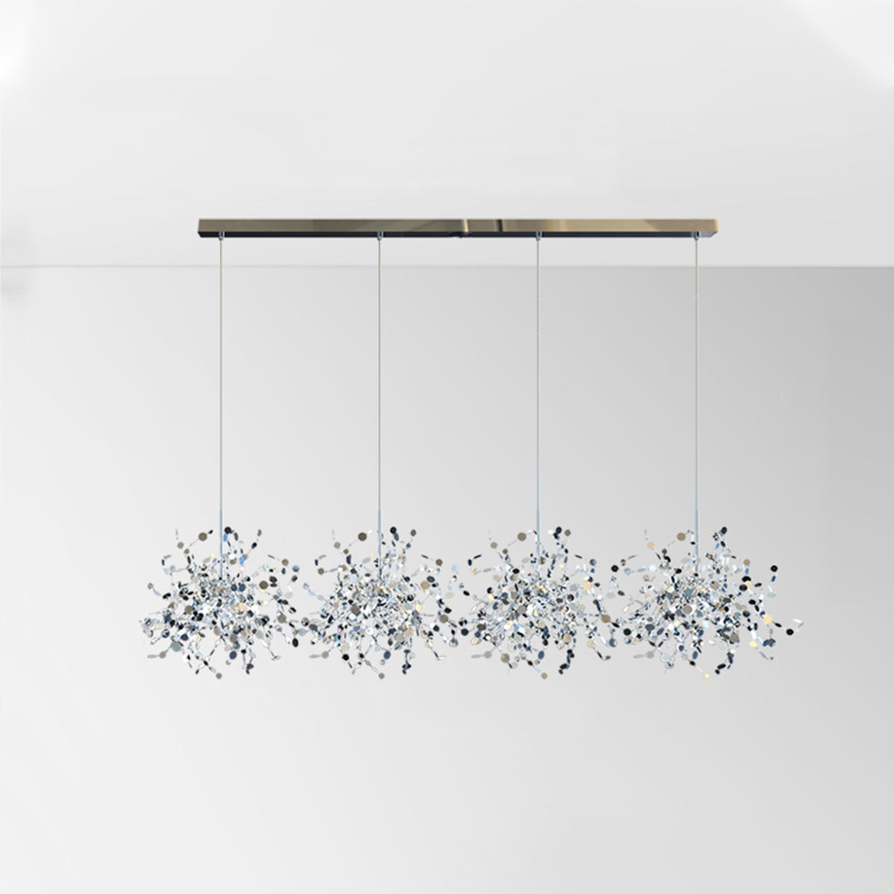 Olivia Moderna Diseño Decorativa Metal Lámpara Colgante Dorada/Plata