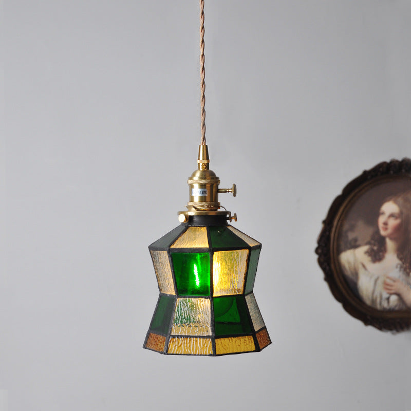 Tiffany Vintage Creativo Lámpara Colgante Vidrio Dormitorio/Salón