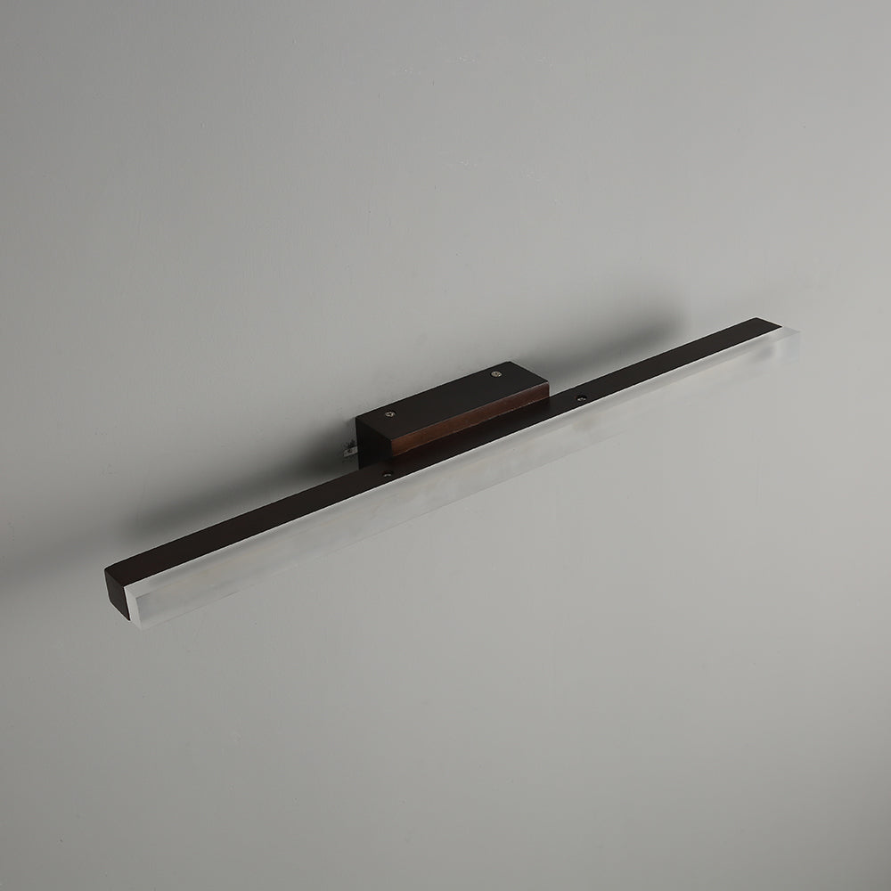 Arisha Minimalista Lineal Madera Aplique de Pared Madera/Nogal