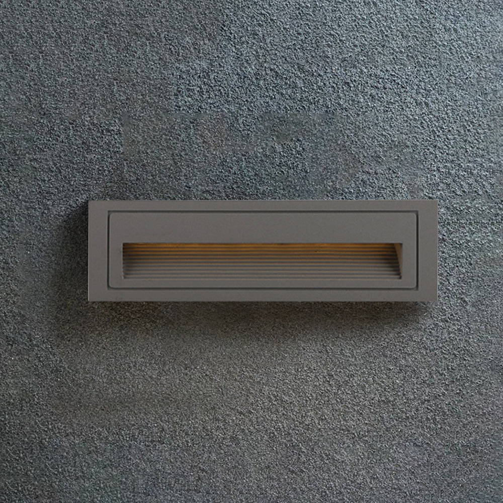 Ray Moderno Cuadrado Metal Aplique Exterior Patio Jardín