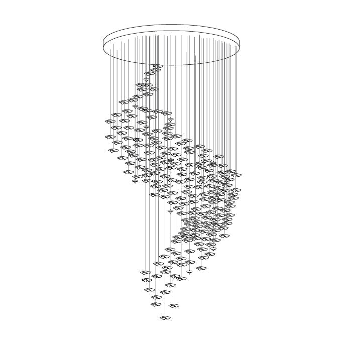 Nephele Crystal Leaf Chandelier - Letslighting