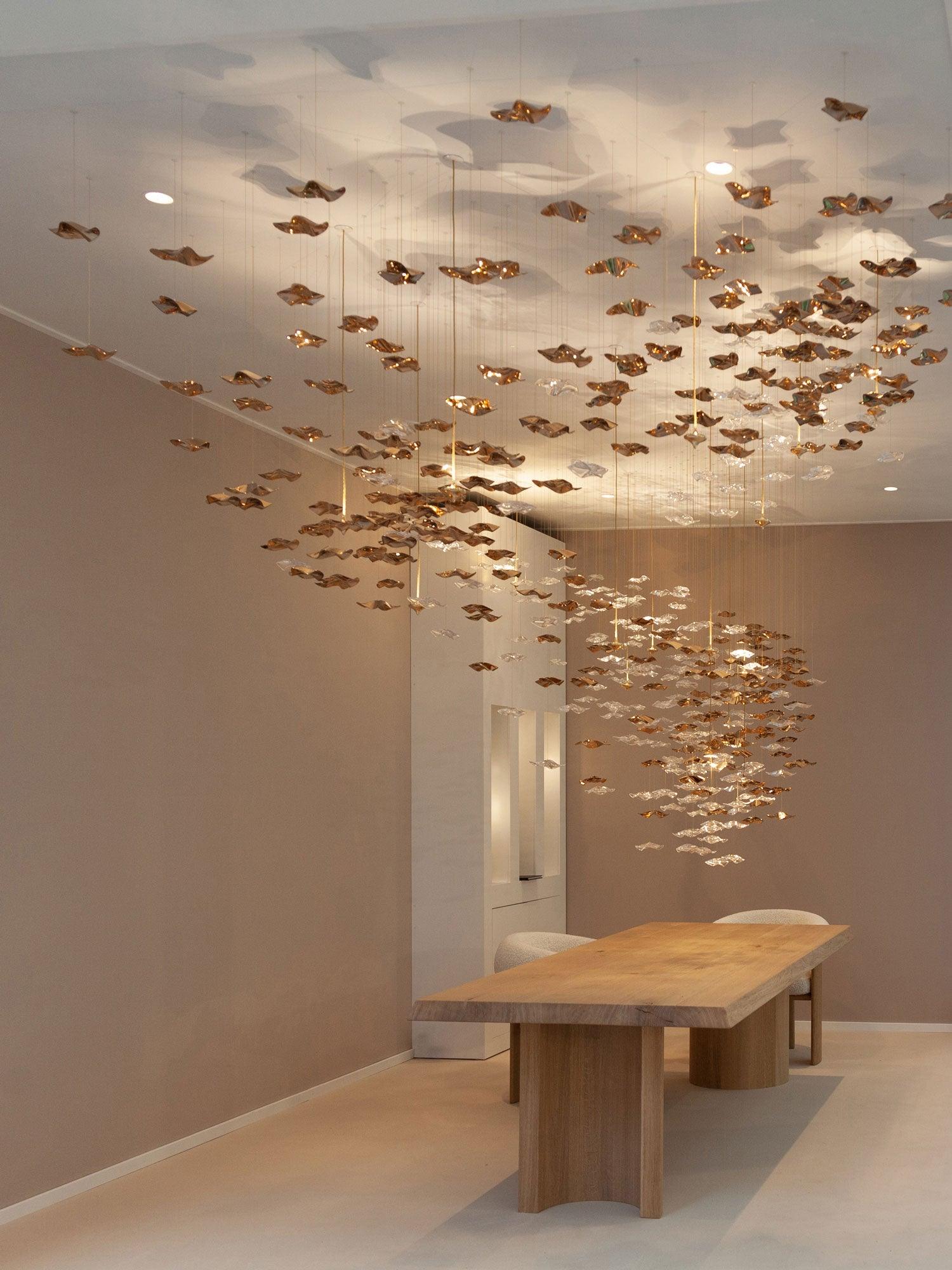 Cezorisra Luxury Brass Linear Chandelier - Letslighting