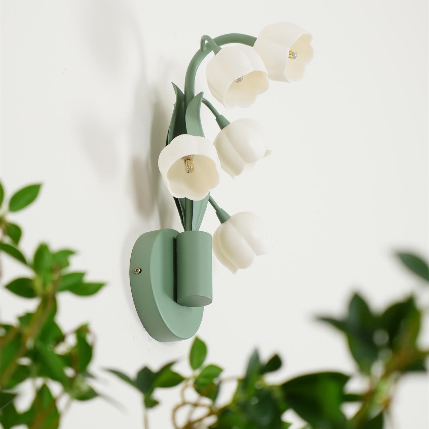 Aira Lámpara de Pared Interior de Orquídea Natural