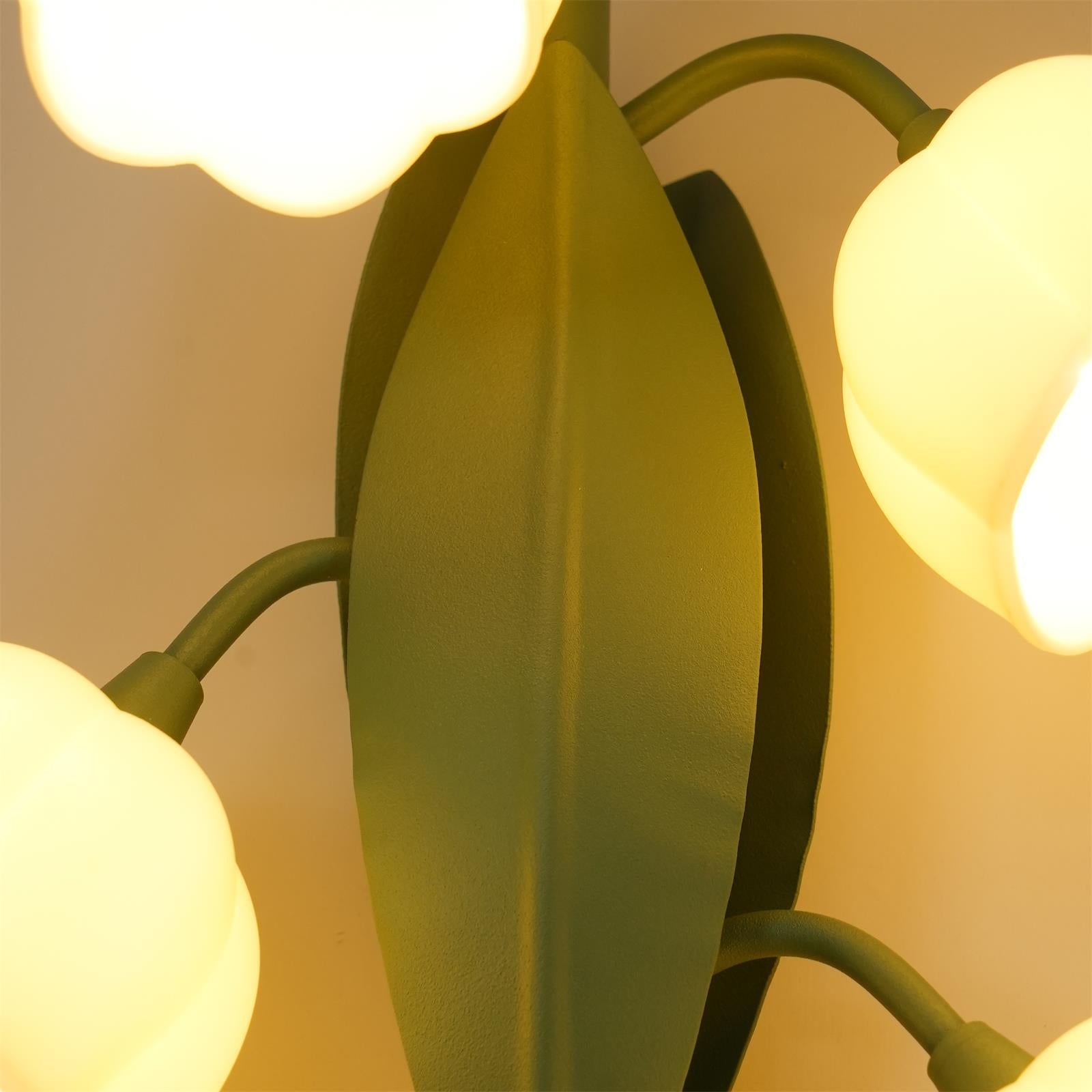 Aira Lámpara de Pared Interior de Orquídea Natural