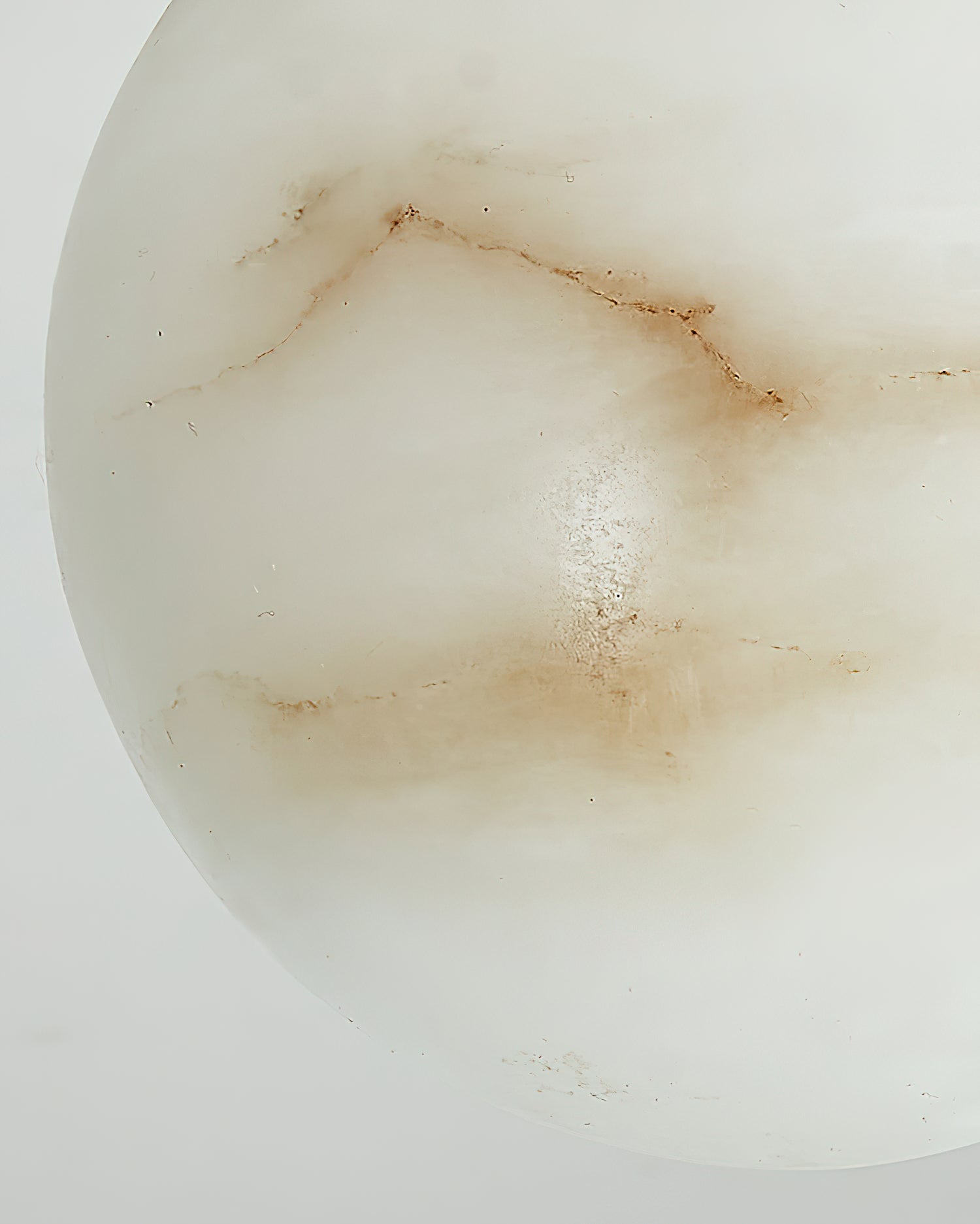 Uphaara Modern Minimalist Alabaster Pendant Light - Lamp Copper