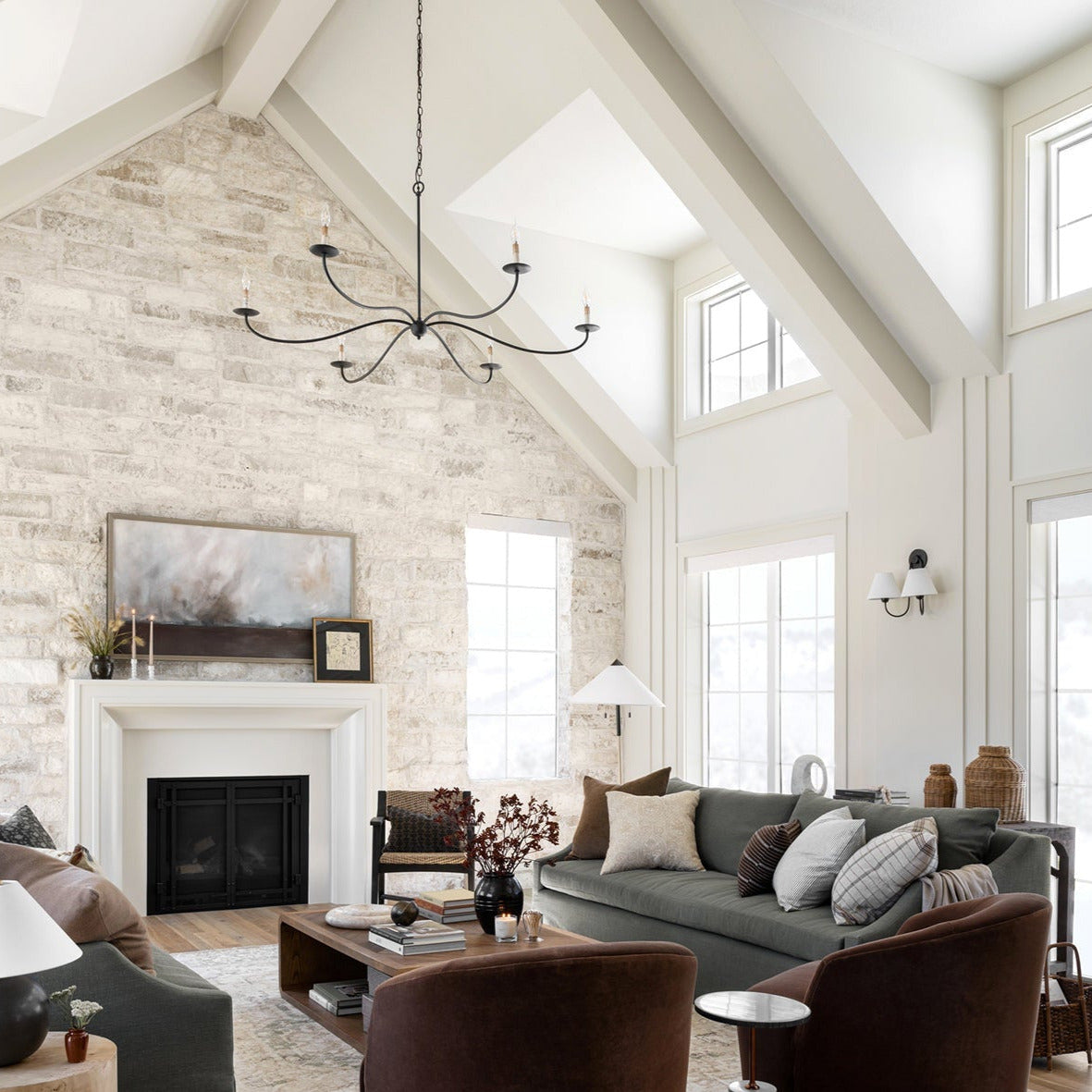 Silva Lámparas de Araña Estilo Candelabro con Arco para Granja