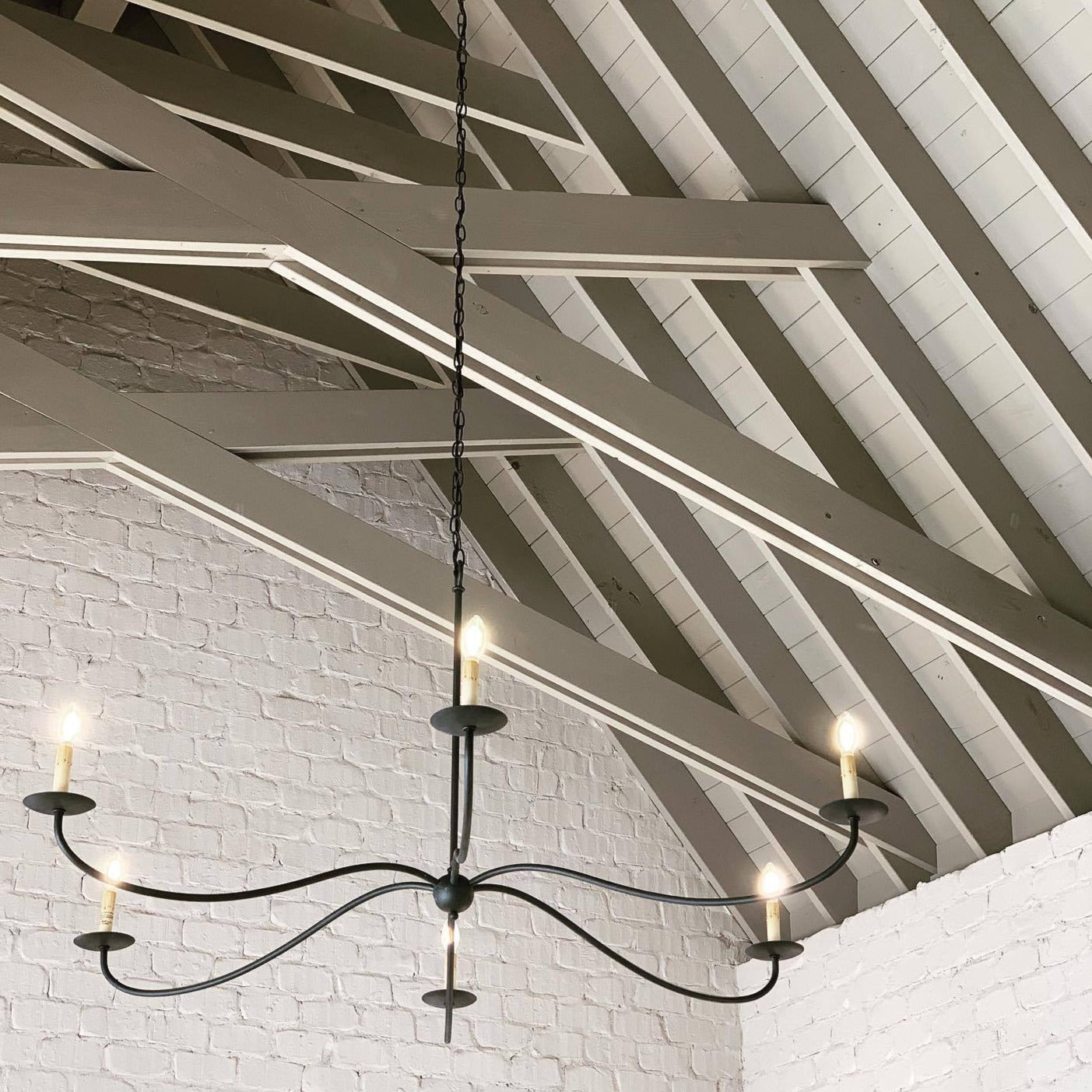 Silva Lámparas de Araña Estilo Candelabro con Arco para Granja