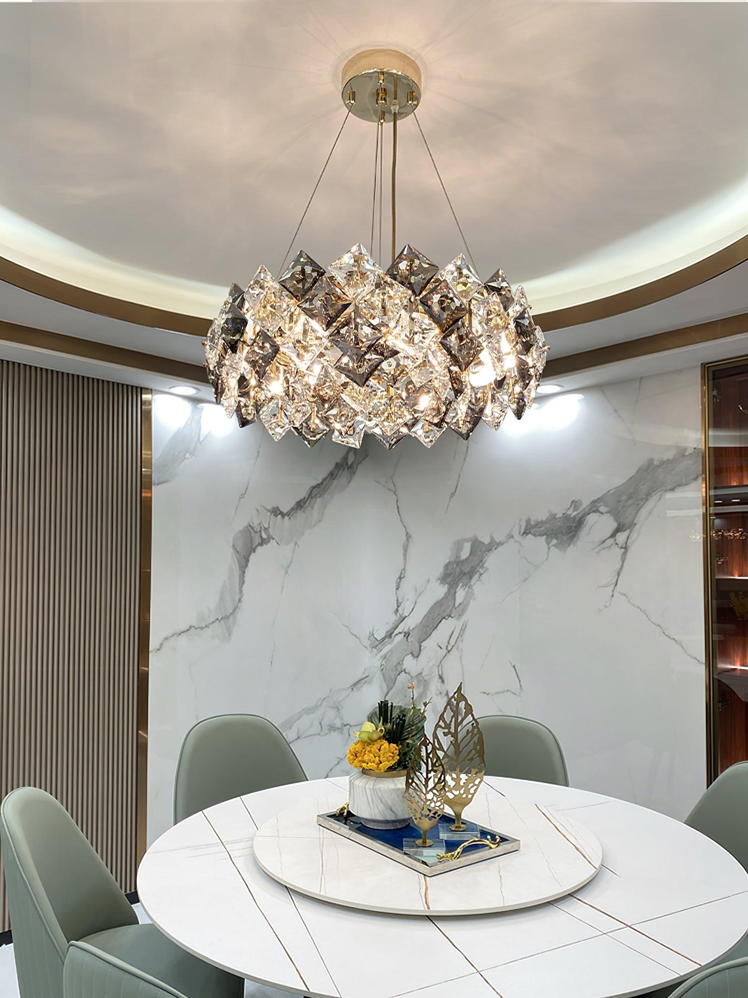 Scale Crystal Round Chandelier - Letslighting
