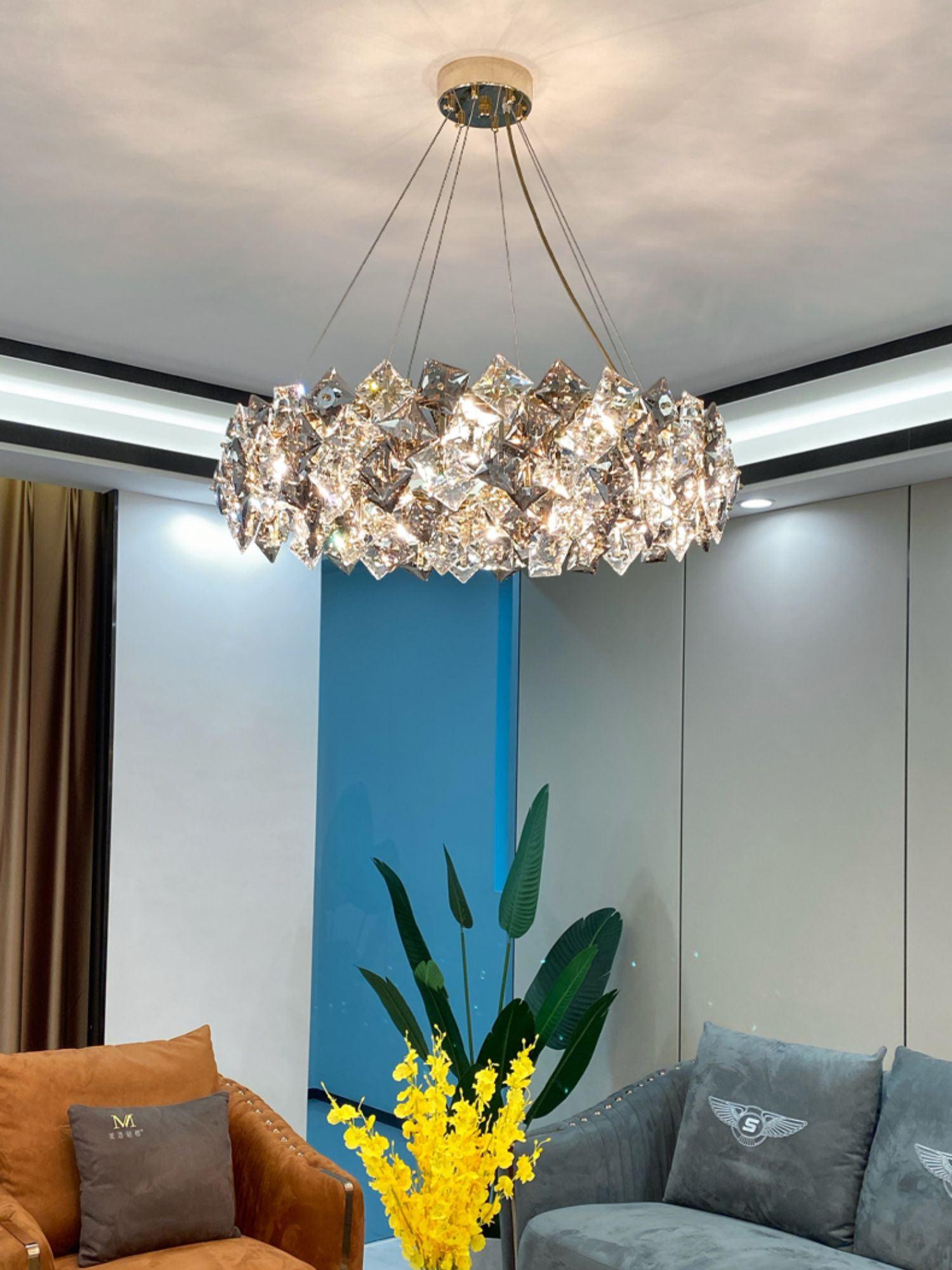 Scale Crystal Round Chandelier - Letslighting
