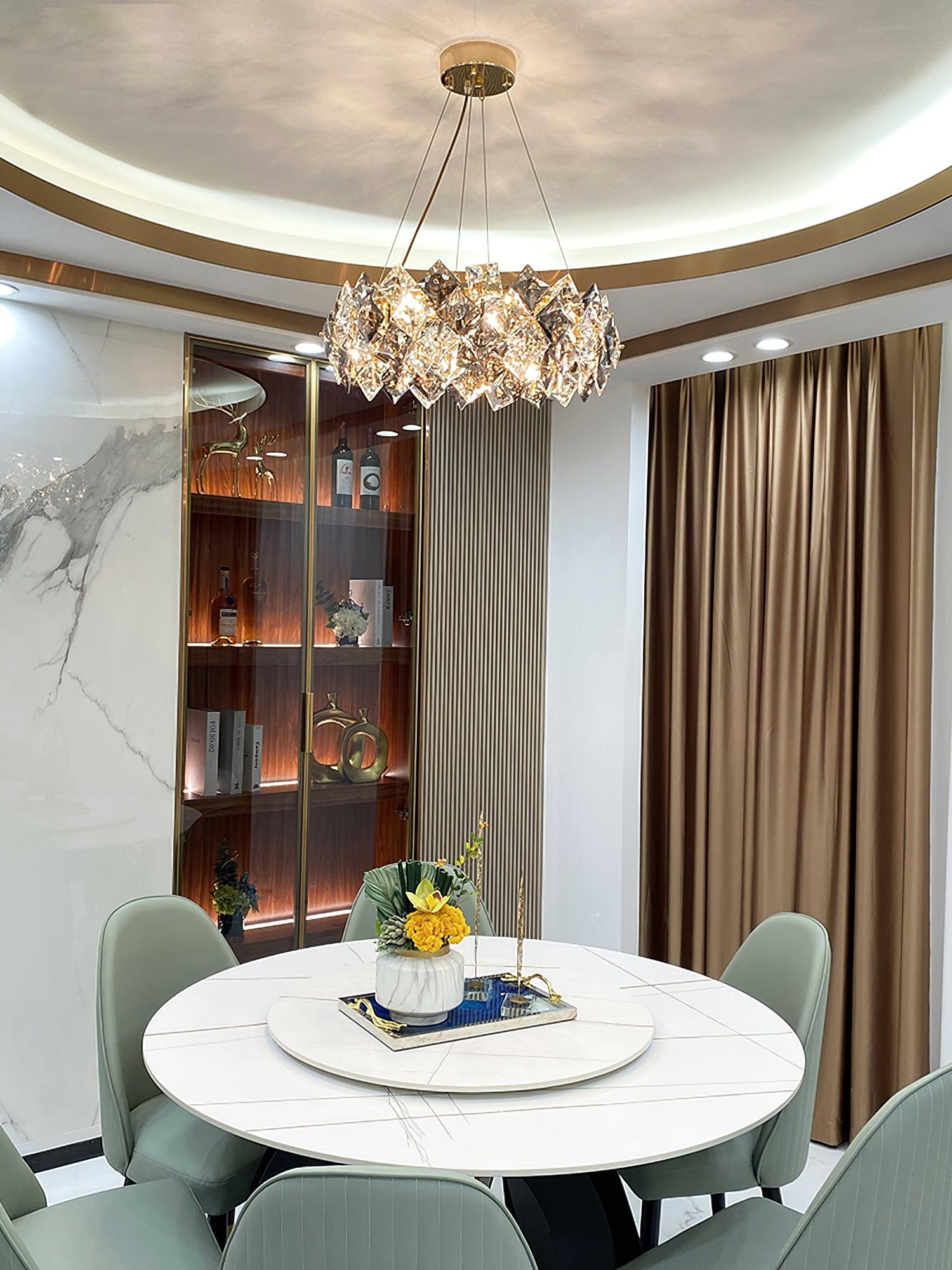 Scale Crystal Round Chandelier - Letslighting