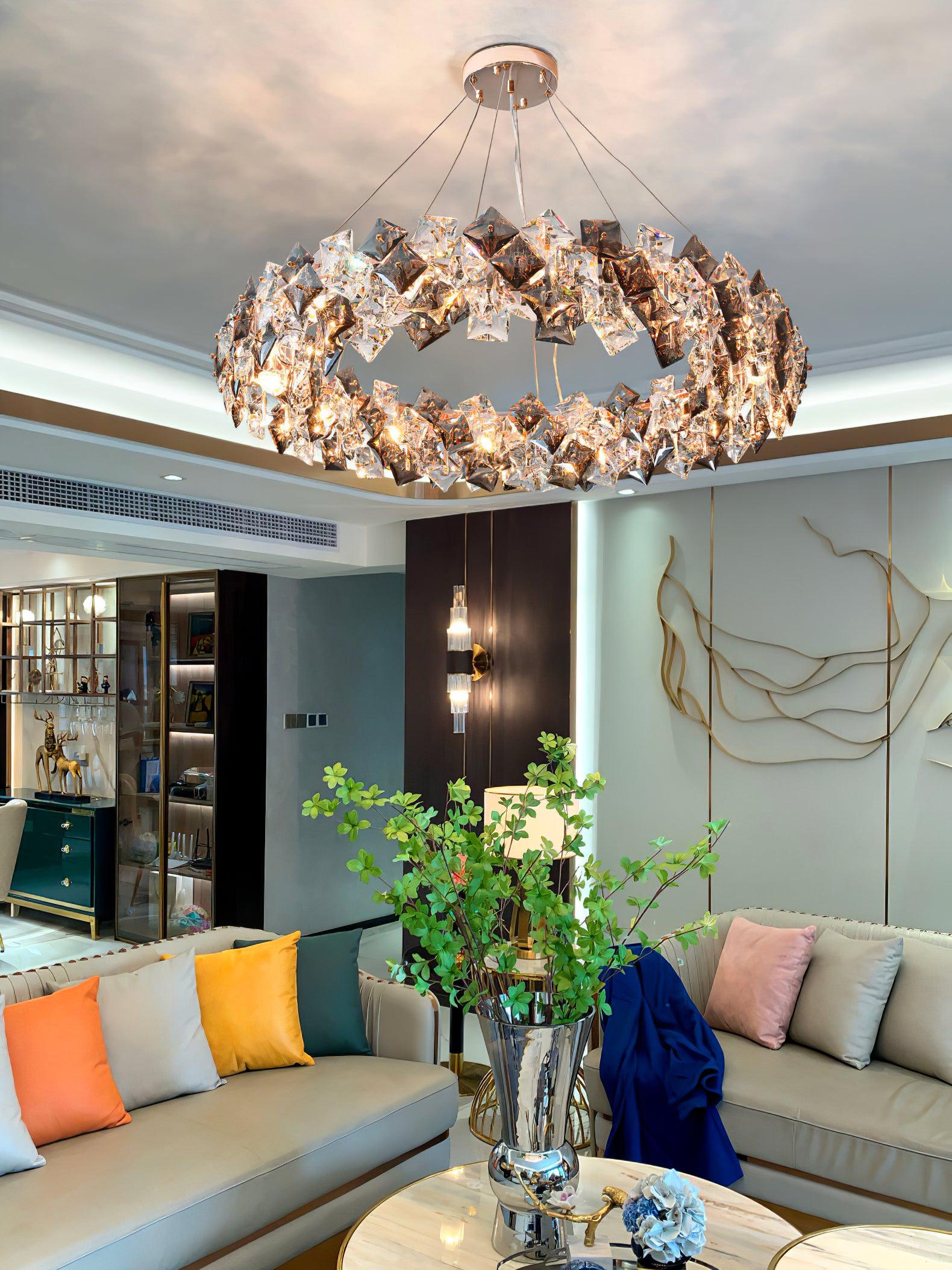 Scale Crystal Round Chandelier - Letslighting