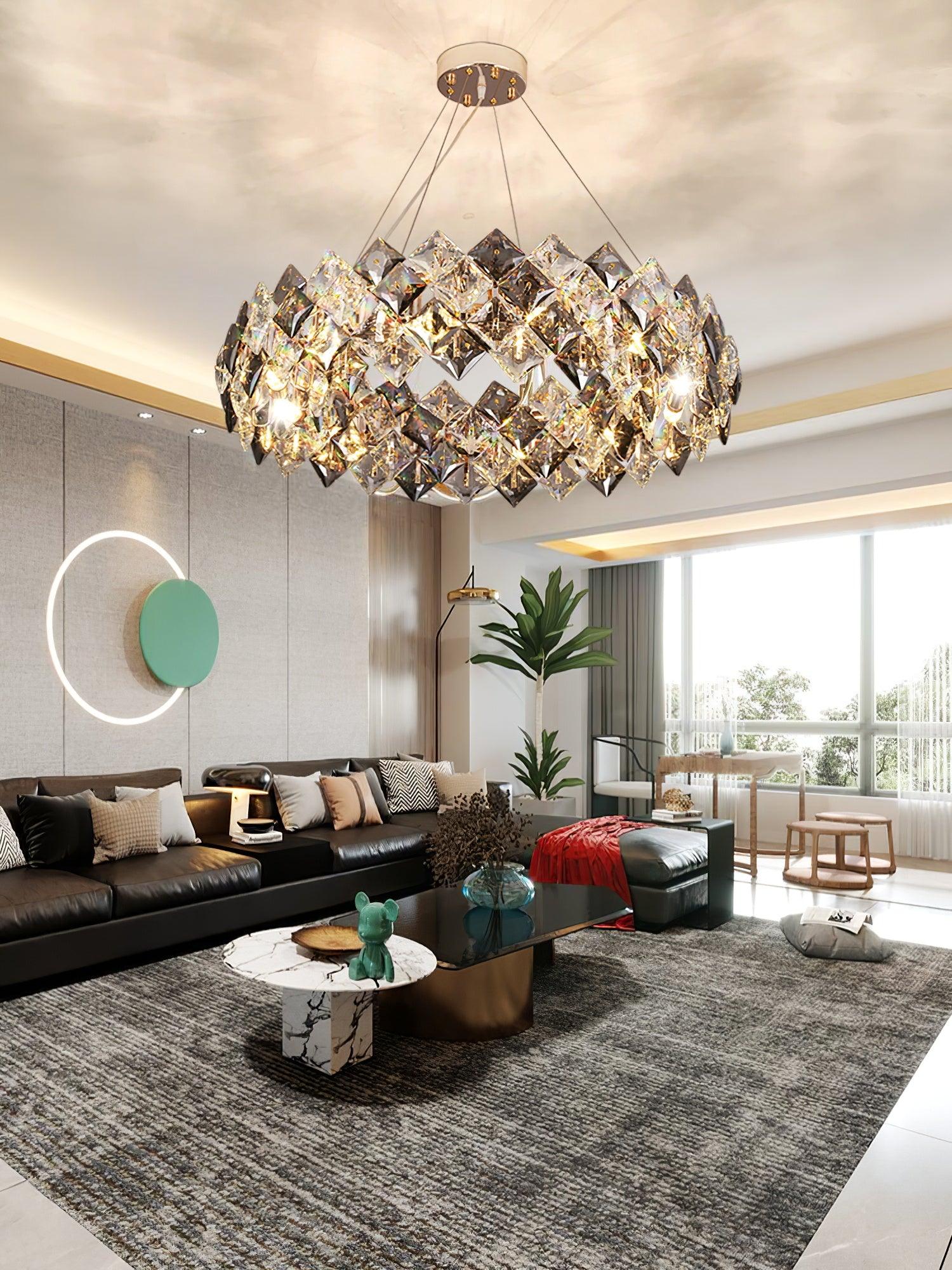 Scale Crystal Round Chandelier - Letslighting